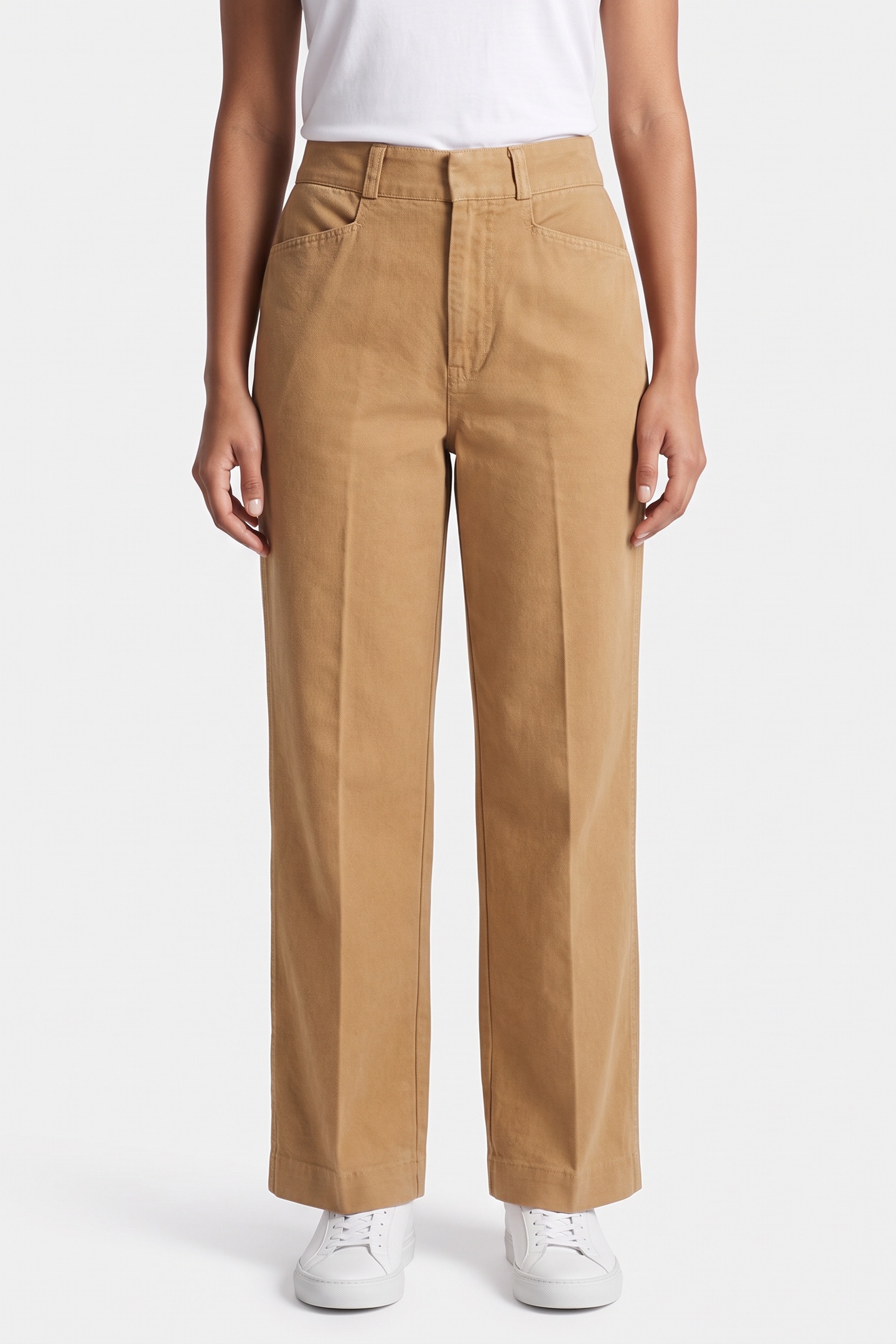 RE/DONE 70s Trouser Washed Camel Maat: 28 | Straight Broeken Outlet | Dames | Beige