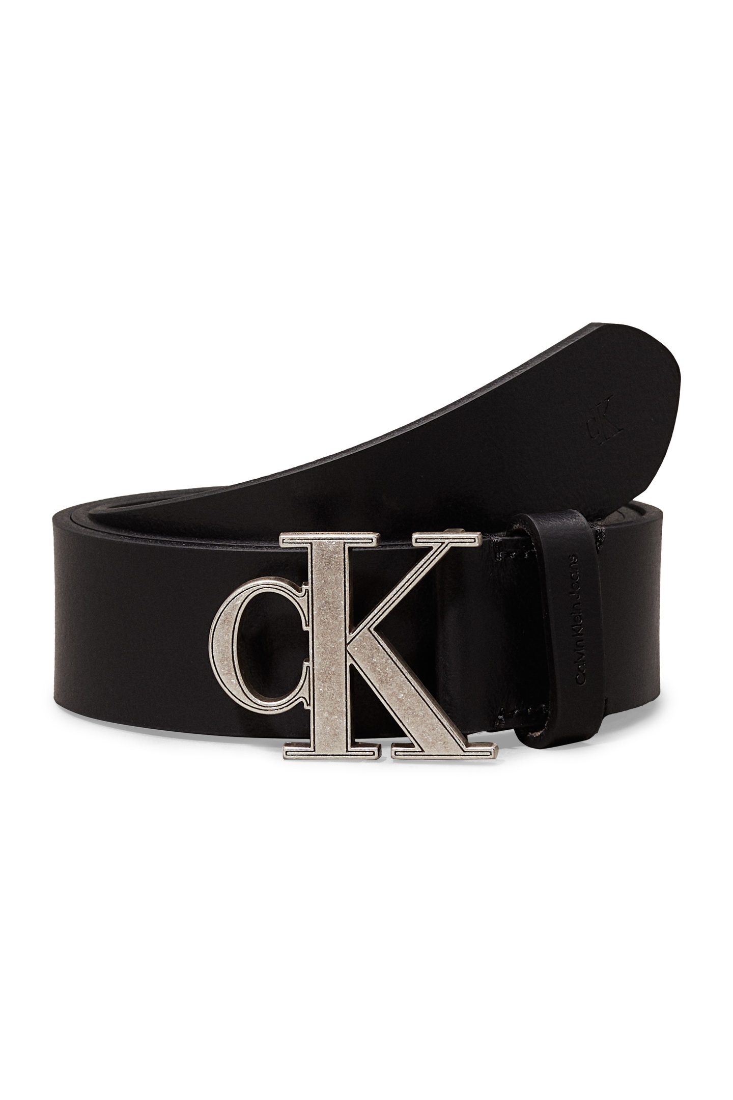 Calvin Klein Monogram Hardware 35 Black Taille: 110 | Ceintures Outlet | Homme | Le Noir