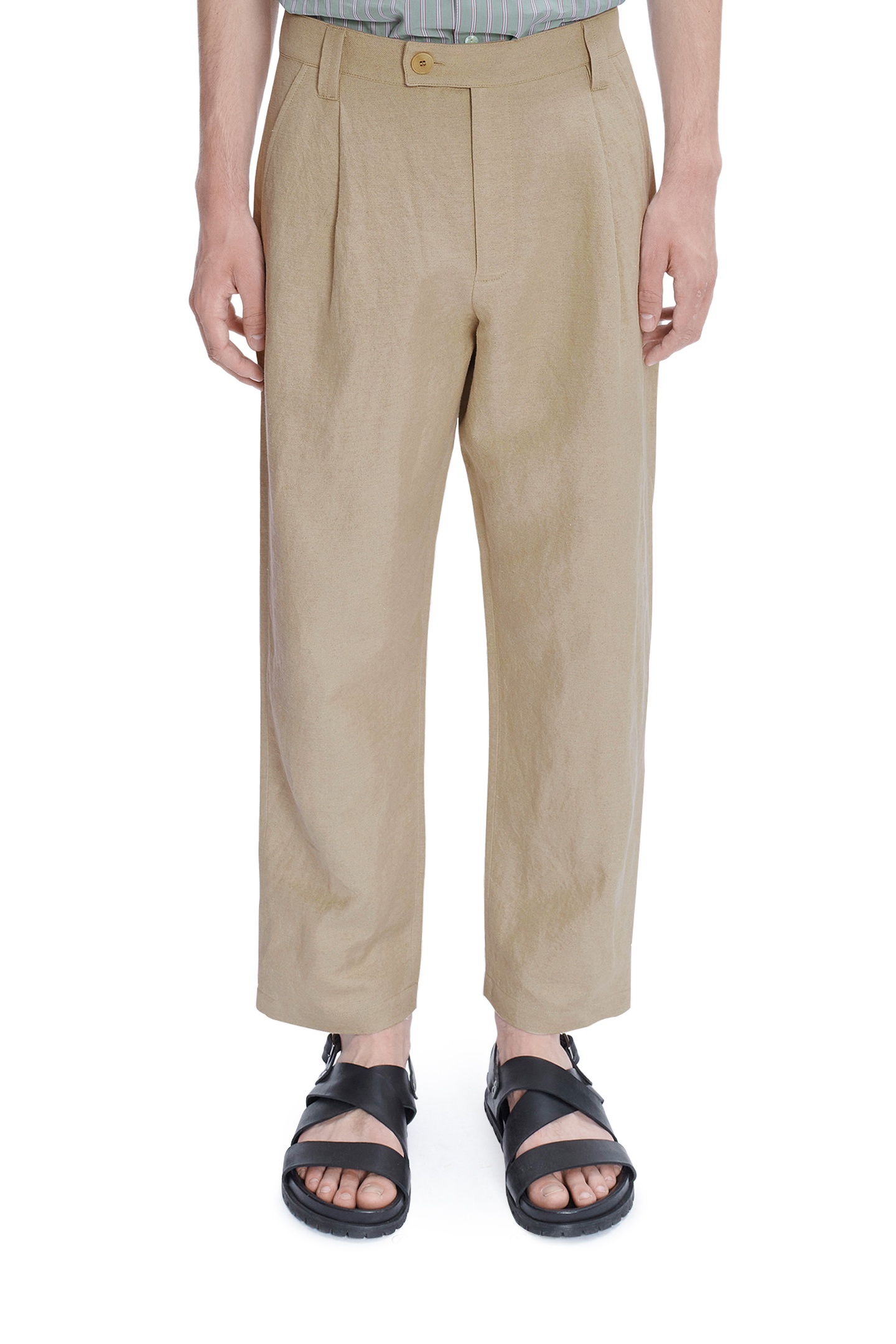 A.P.C. Unisex Trousers Renato Beige Maat: 48 | Chino's Outlet | Unisex | Beige