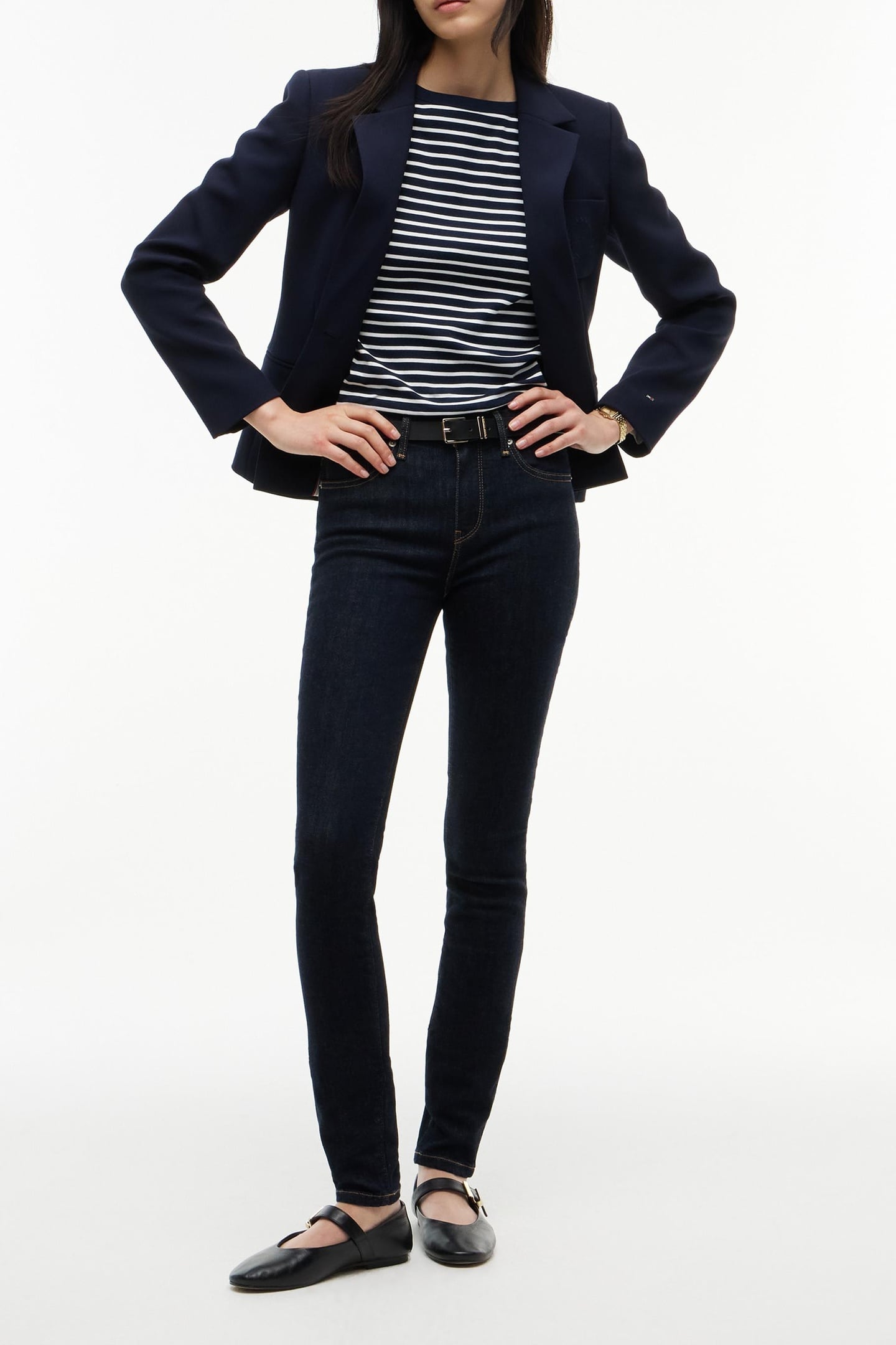 Tommy Hilfiger Nos Como Skinny Mid Rise Nos Rinse Maat: W27L30 | Skinny Jeans Outlet | Dames | Blauw