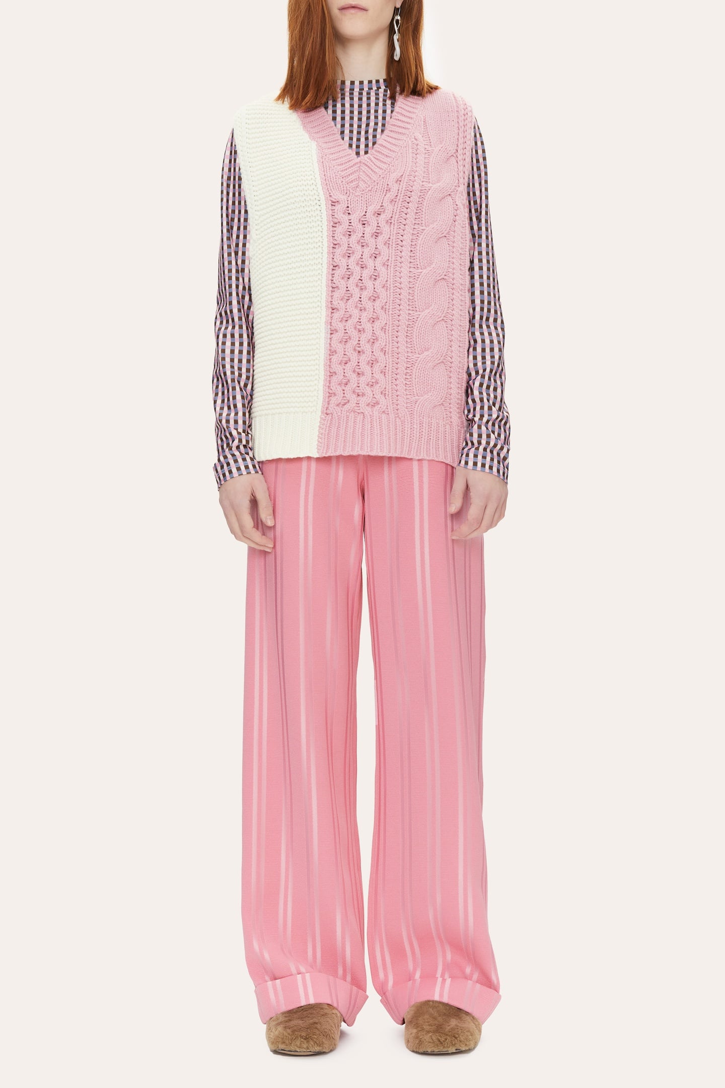 Stine Goya Cindi Patchwork Multi Knit Colour Block Taglia: XS | Maglioni a maglia Outlet | Donna