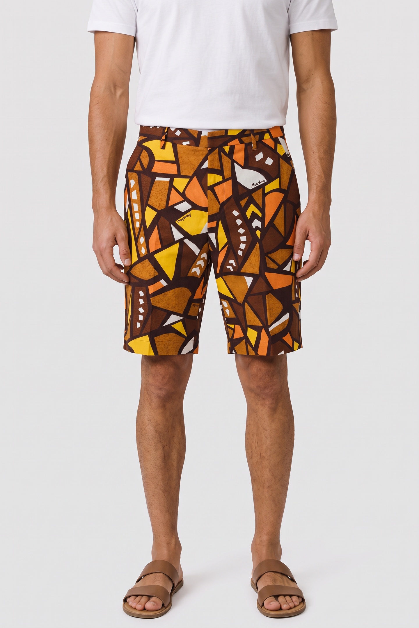 Moschino Trousers Brown Maat: 50 | Korte Broeken Outlet | Heren | Bruin