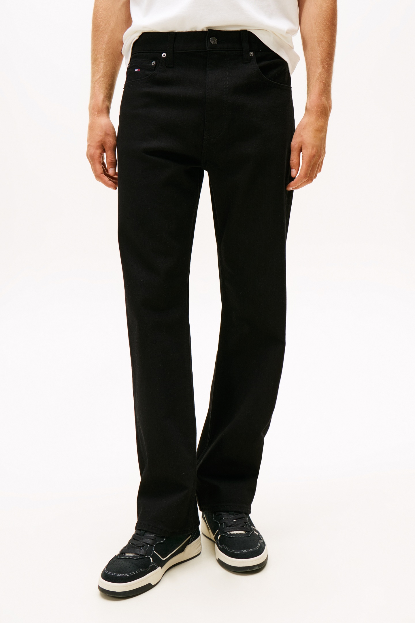 Tommy Hilfiger Otis Straight Jeans Denim Black Größe: W29L30 | Straight Jeans Outlet | Herren | Schwarz