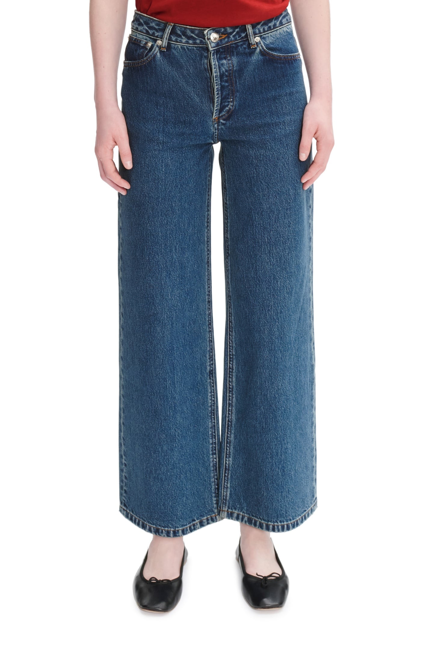 A.P.C. Jeans Elisabeth Light Blue Maat: W26 | Wijde Broeken Outlet | Dames | Blauw