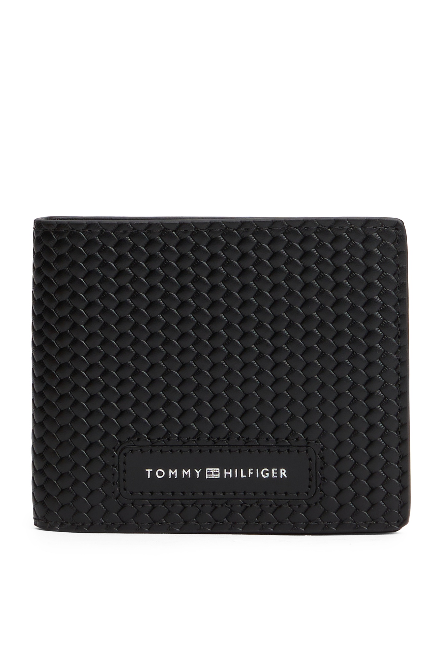 Tommy Hilfiger Th Woven Texture Min Black Size: OS | Wallets &amp; Cardholders Outlet | Heren | Zwart