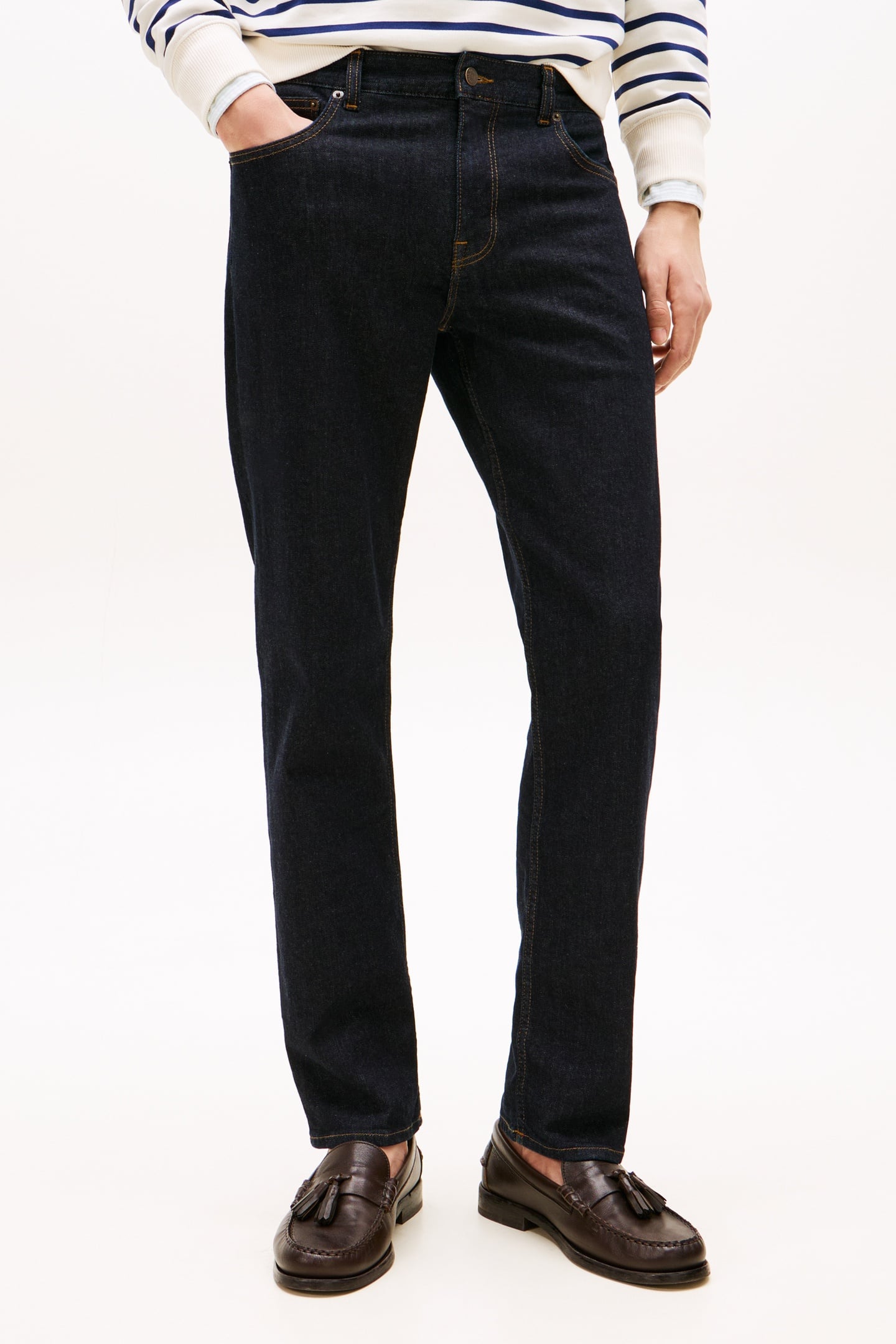 Tommy Hilfiger Straight Denton Alpine Blue Taglia: W32L32 | Jeans Slim Fit Outlet | Uomo | Blu