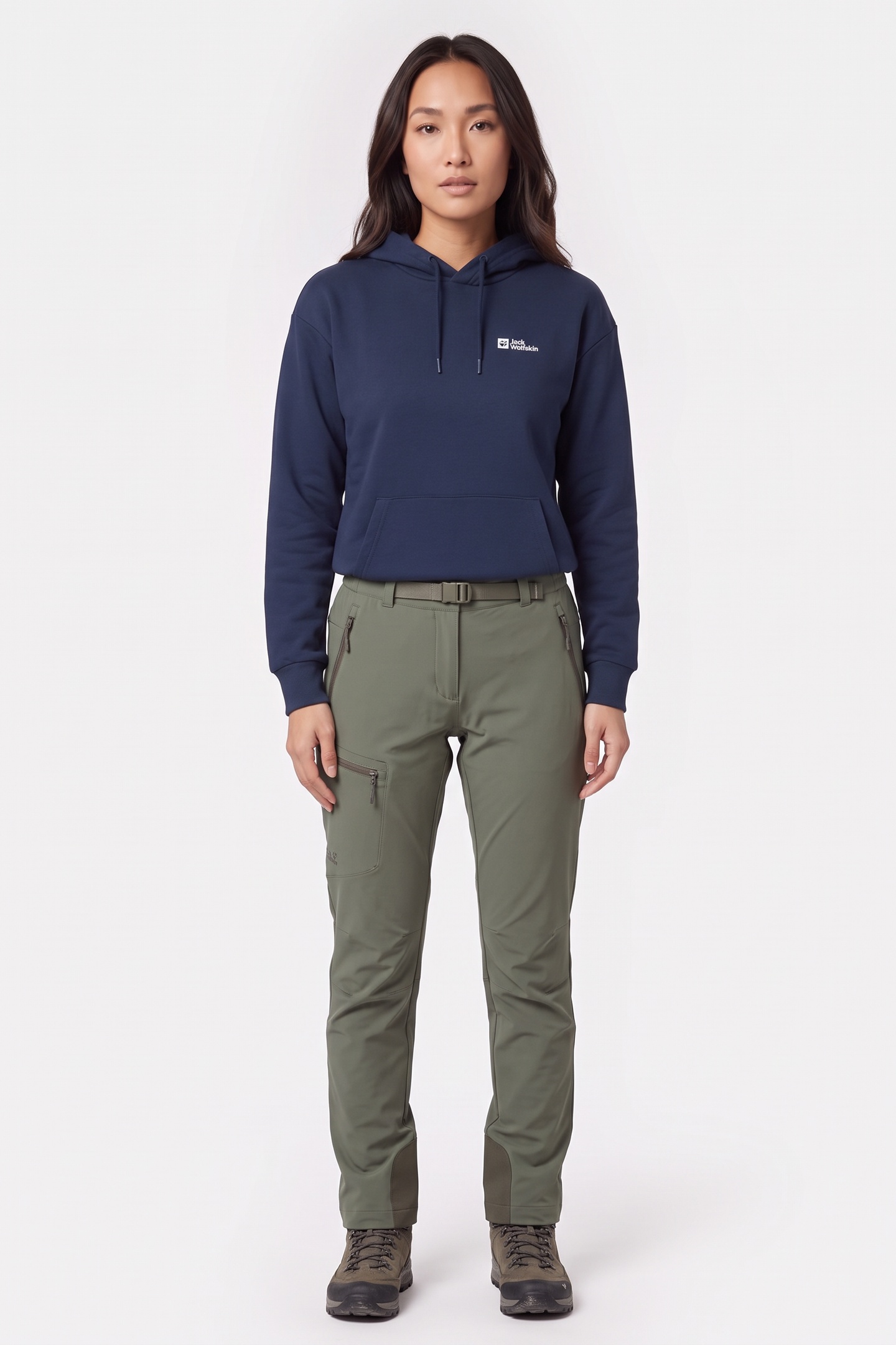 Jack Wolfskin Essential Hoody Night Blue Maat: S | Sweaters Outlet | Dames | Blauw