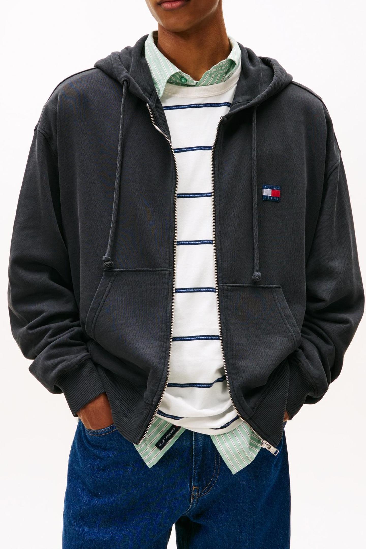 Tommy Hilfiger Tjm 90s New Classics Washed Black Taille: XXL | Sweatshirts à capuche Outlet | Homme | Le Noir