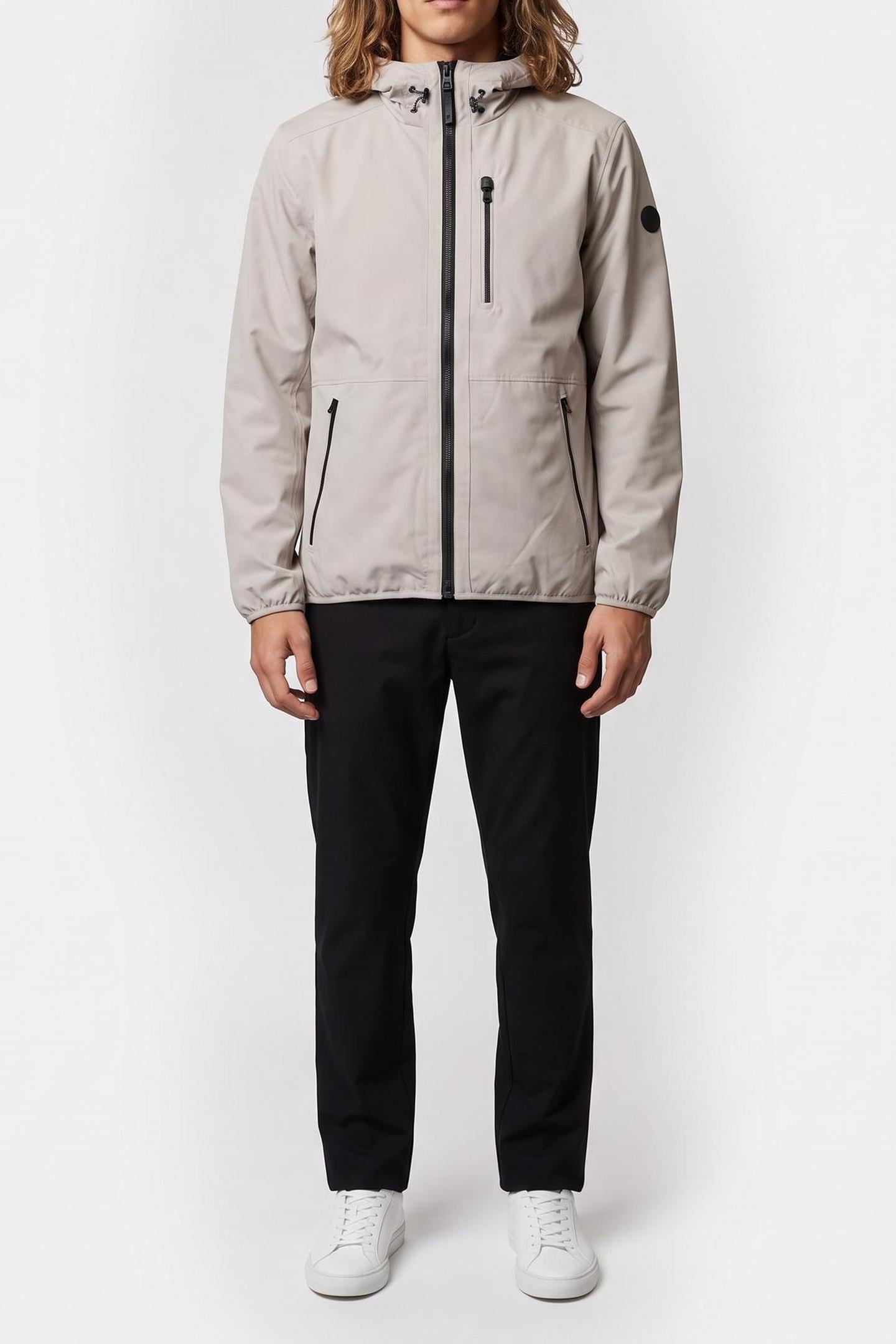 Michael Kors 3-in-1 Softshell Jacket Nickel Maat: S | Regenjassen Outlet | Heren | Beige