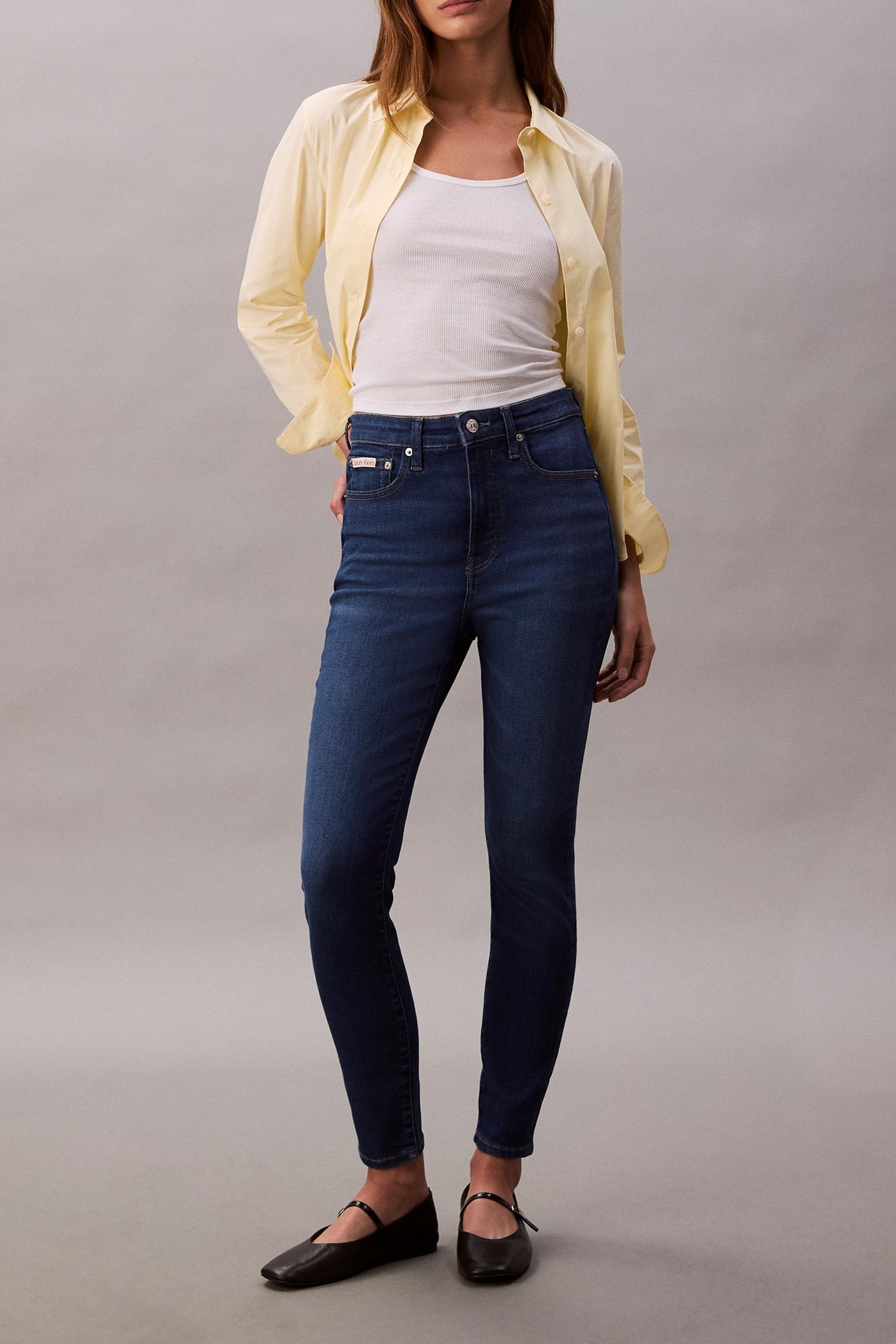 Calvin Klein High Rise Skinny Lapis Maat: W26 | Skinny Jeans Outlet | Dames | Blauw
