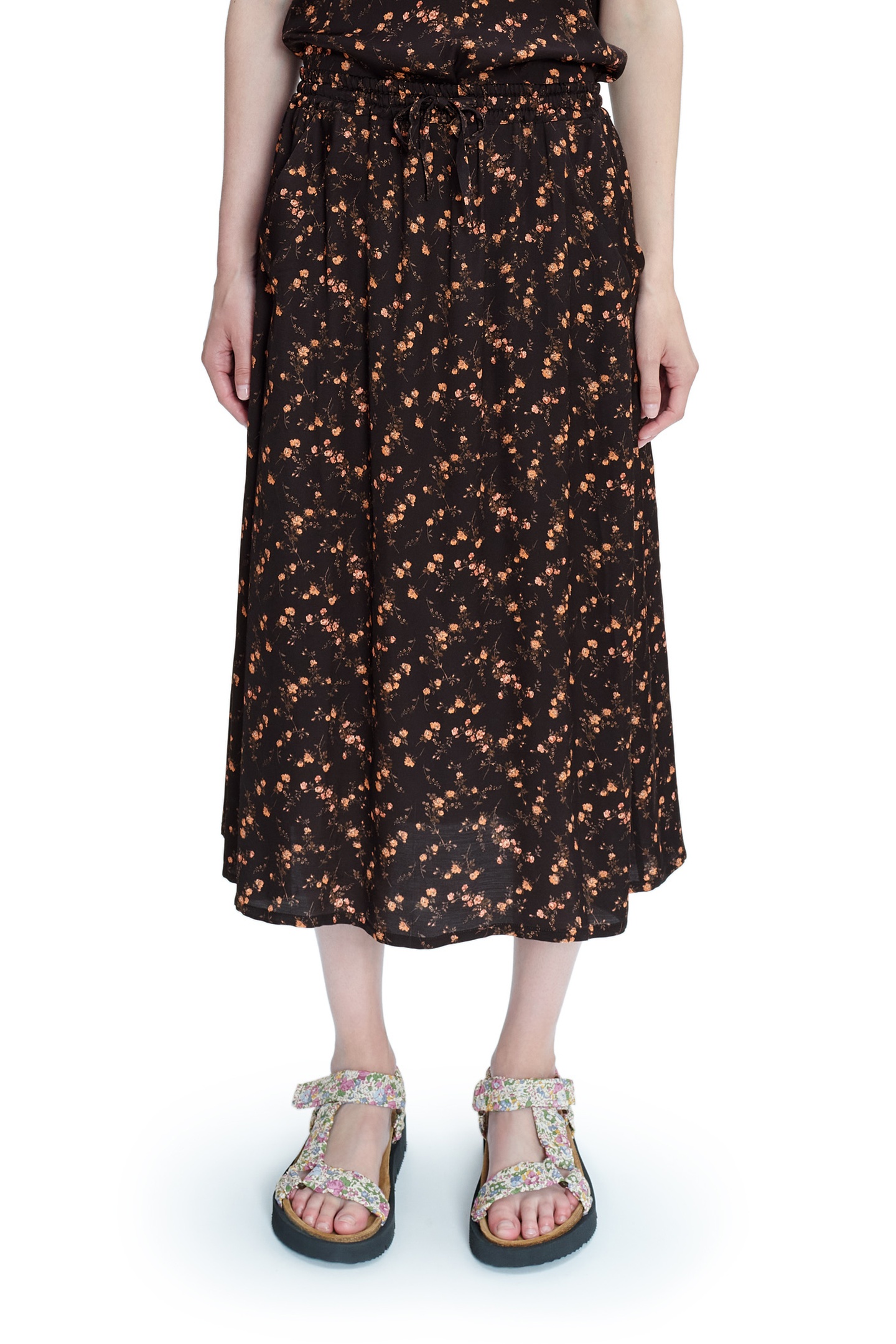 A.P.C. Skirt Marianne Faux Black Maat: 34 | Midi Rokken Outlet | Dames | Zwart