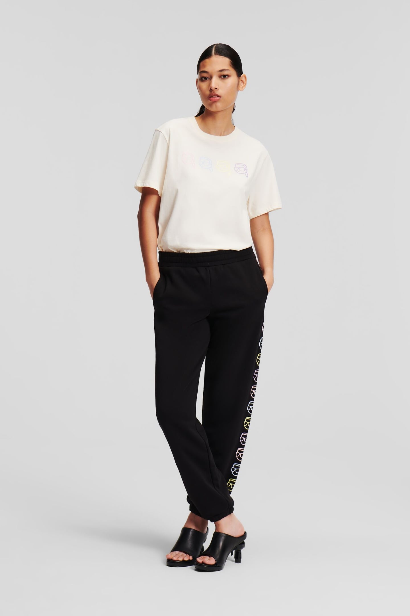 Karl Lagerfeld Ikonik 2.0 Outline Sweatpants Black Taglia: M | Pantaloni da tuta Outlet | Donna | Nero