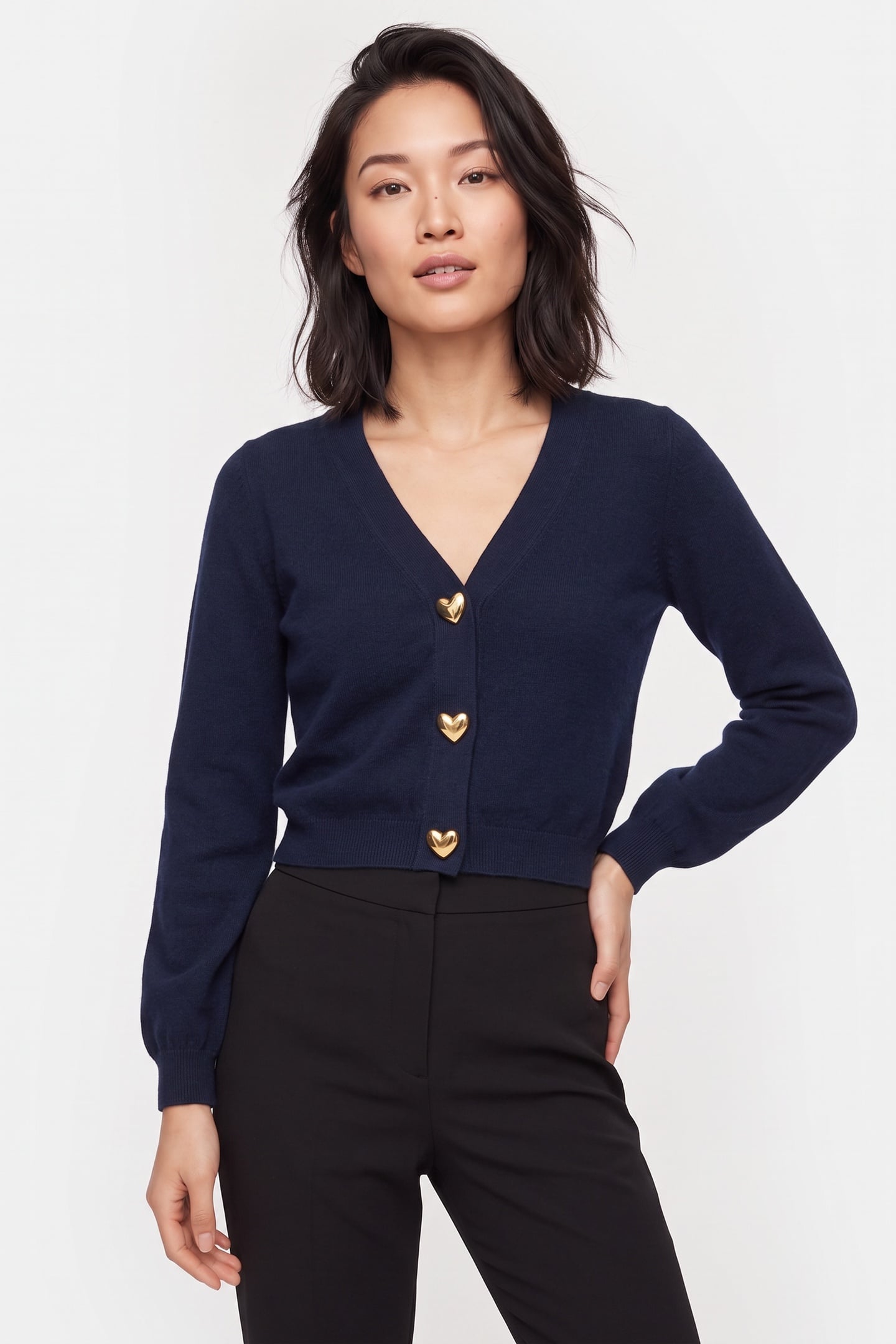 Moschino Knitted Jacket Blue Maat: 36 | Sweaters Outlet | Dames | Blauw