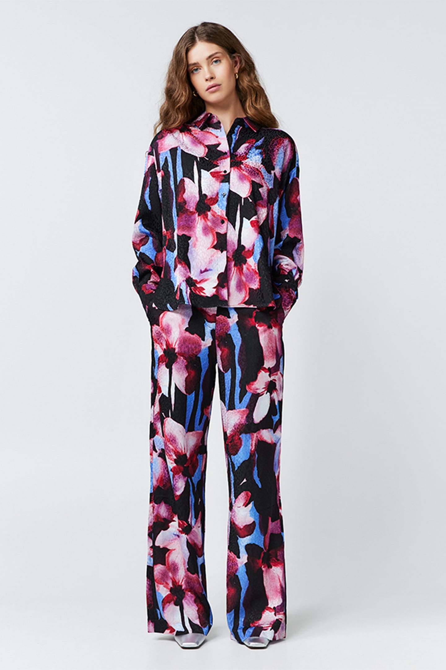Freebird Maria Pants Dusty Pink Maat: S | Wijde Broeken Outlet | Dames | Roze