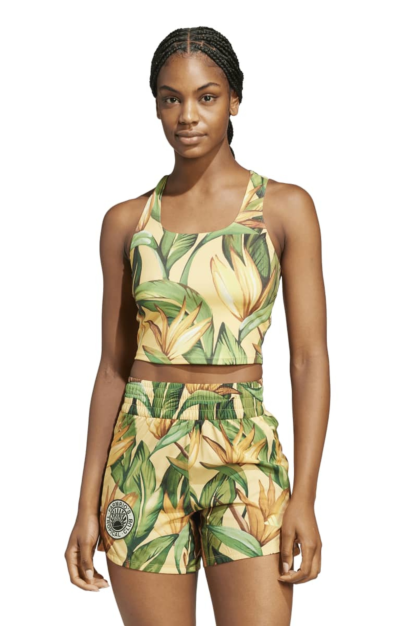 Adidas Farm Trn Tank Semi Spark Maat: XS | Mouwloze Tops Outlet | Dames | Geel