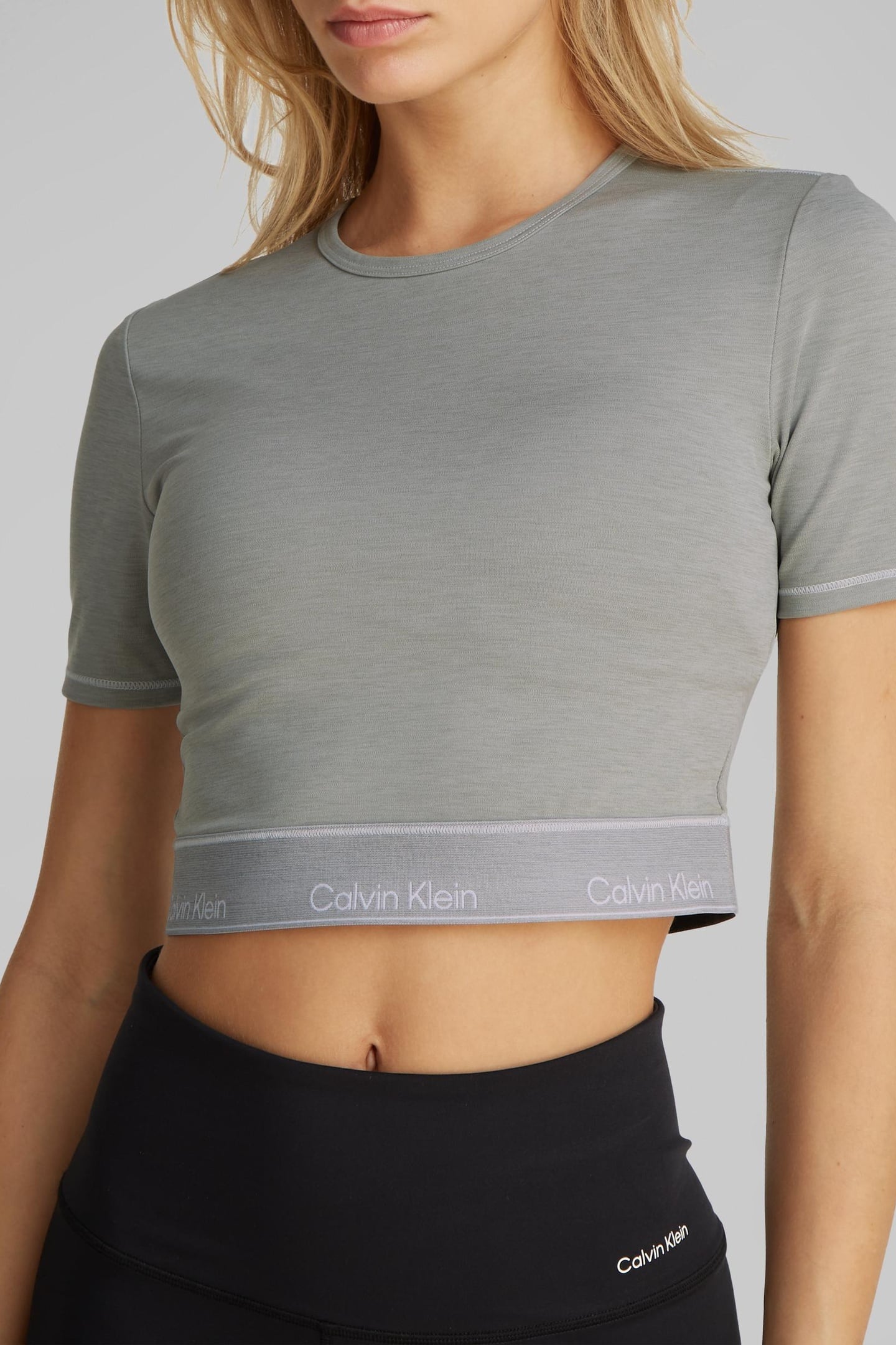 Calvin Klein S/s T-shirt Grey Heather Taglia: XXL | Maglie Sportivi Outlet | Donna | Grigio