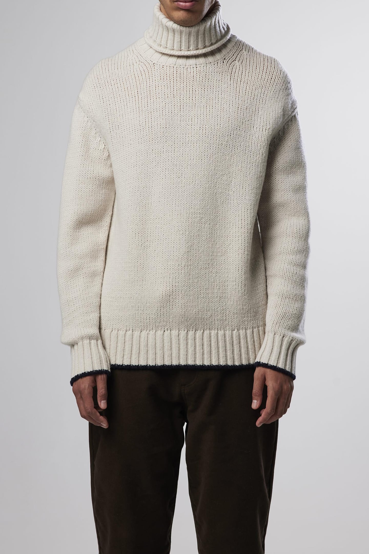 NN.07 Bert Roll Neck 6538 Ecru Maat: XL | Coltruien Outlet | Heren | Ecru