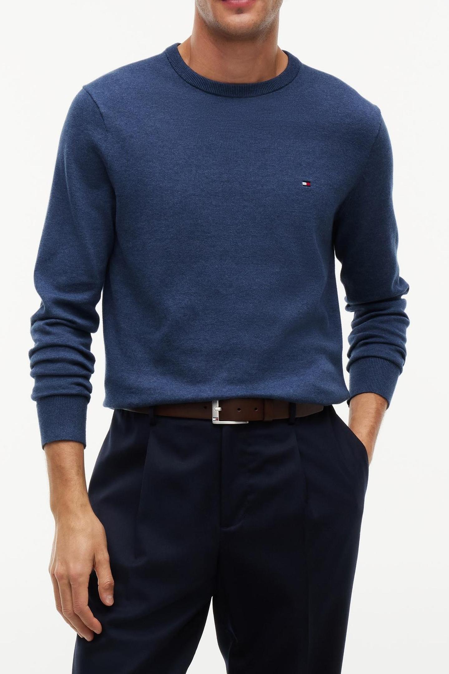 Tommy Hilfiger Essential Ssnl Cotton Aegean Sea Heather Taglia: M | Maglioni a maglia Outlet | Uomo