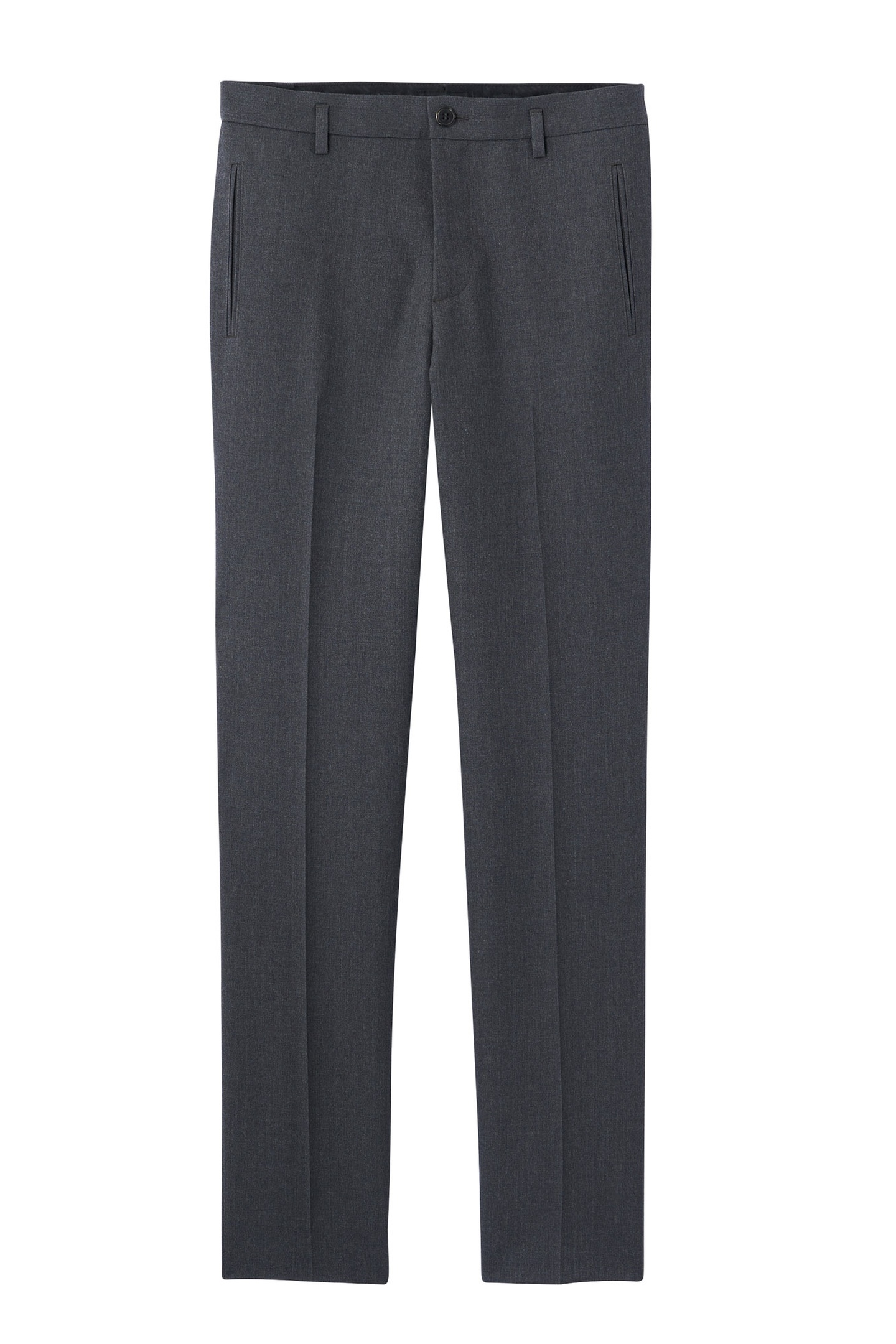 A.P.C. Unisex Trousers Carl Heathered Charcoal Maat: 46 | Pantalons Outlet | Unisex | Grijs