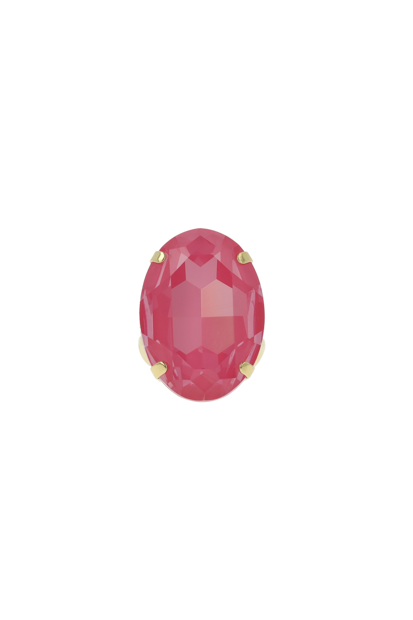 OTAZU Eva Oval Ring Dahlia Pink Taille: OS | Bagues Outlet | Femme | Rose