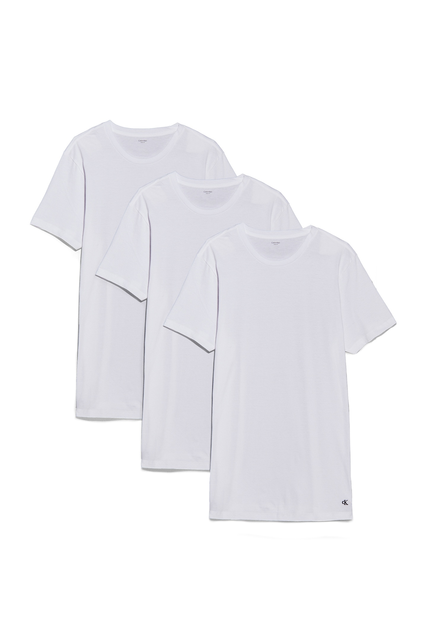 Calvin Klein S/s Crew Neck 3-pack White/white/white Talla: XL | Camisetas Básicas Outlet | Hombre | Blanco