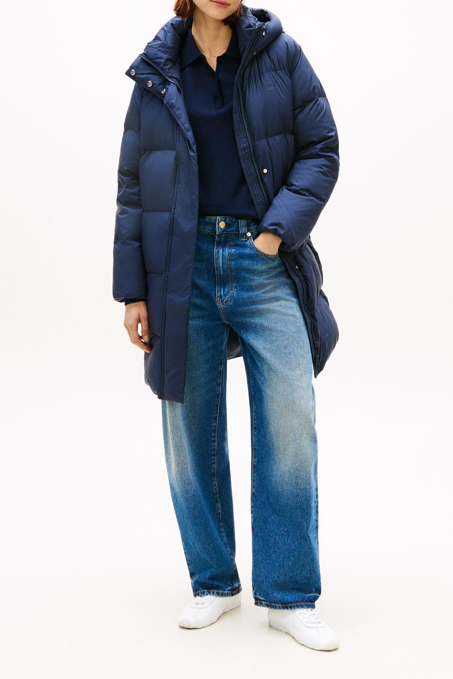 Tommy Hilfiger Modern Down Reg Coat Dark Night Navy Taille: XS | Vestes d'hiver Outlet | Femme | Le Noir