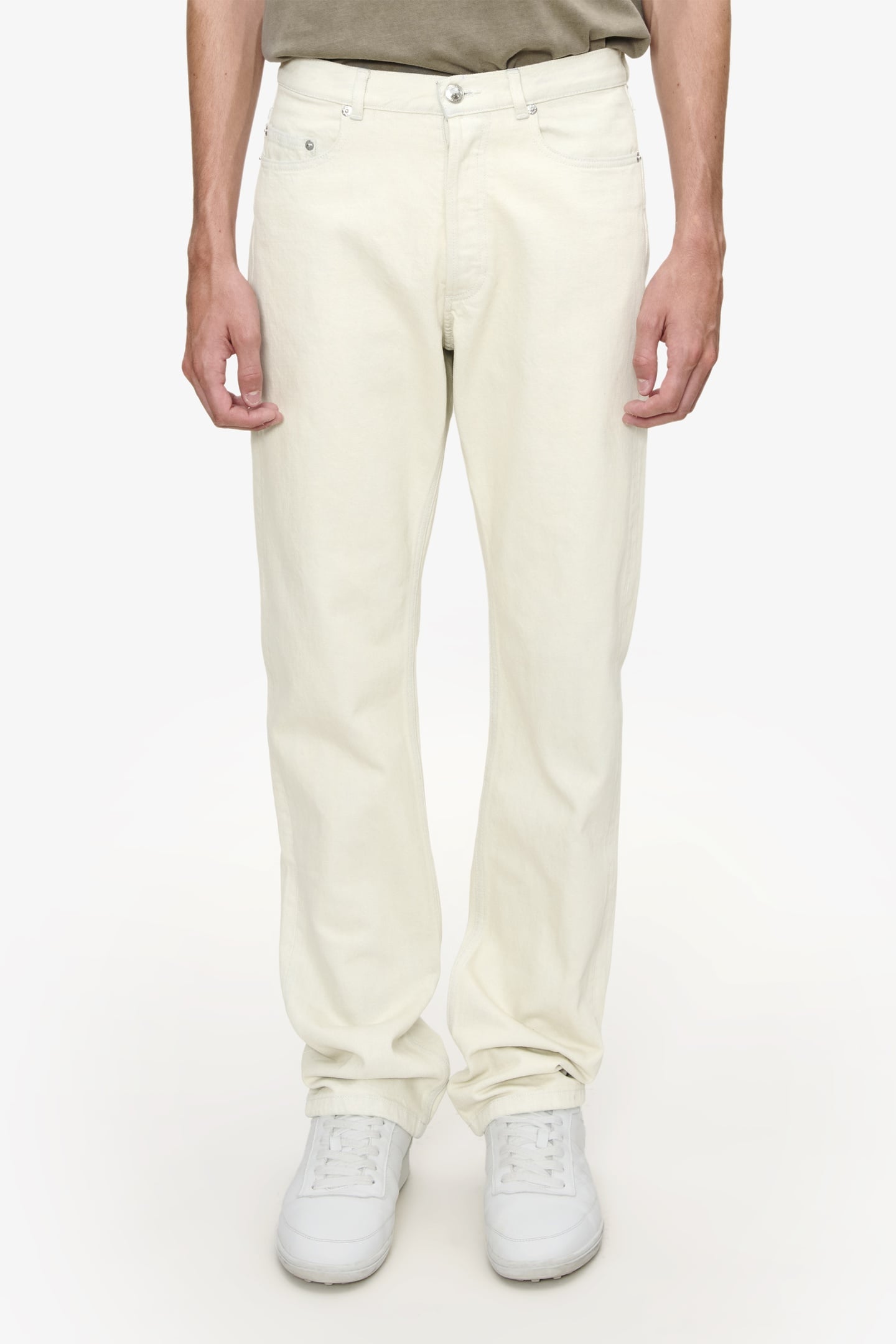 A.P.C. Unisex Jeans Standard Bleached Out Maat: W32 | Straight Jeans Outlet | Unisex | Ecru