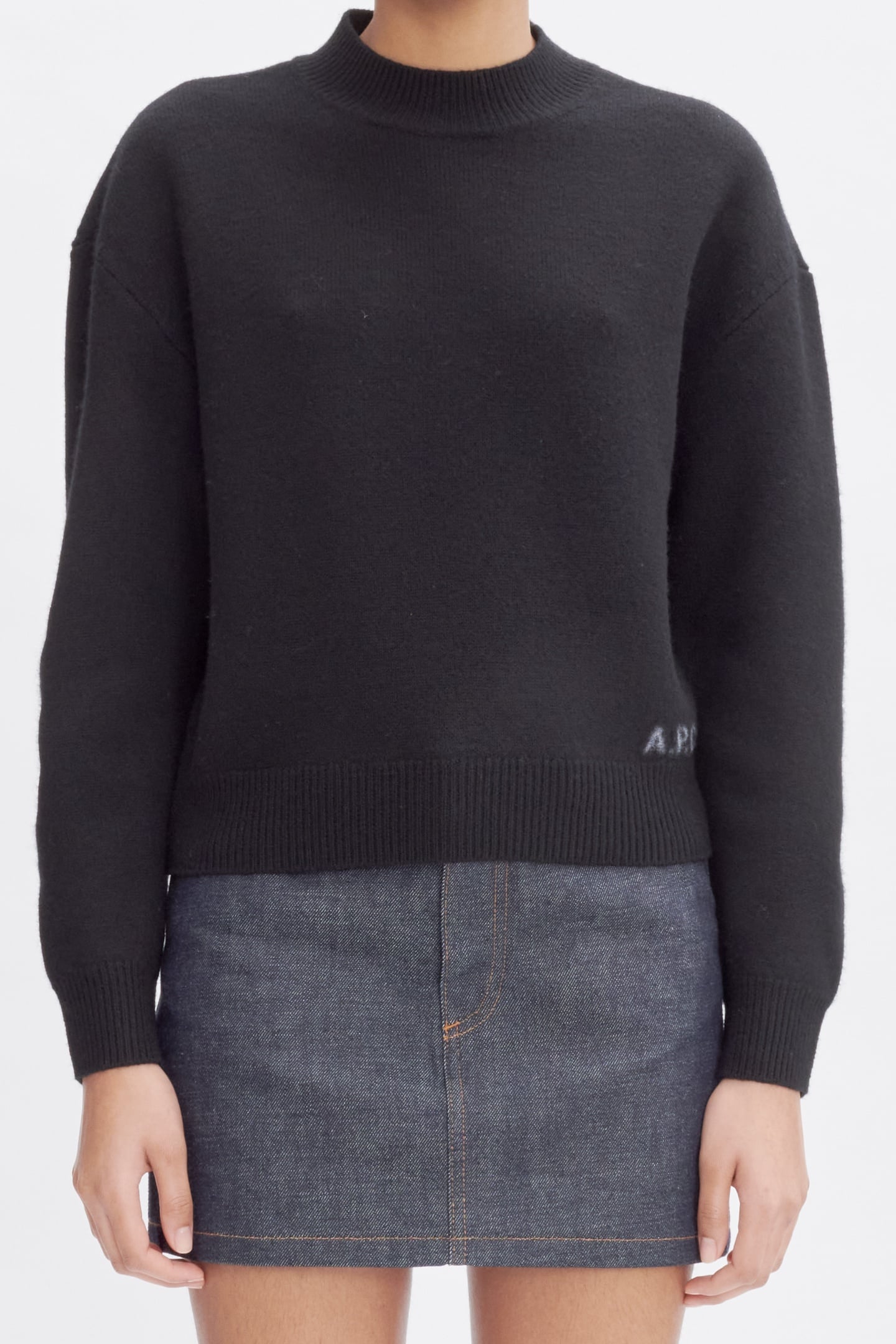 A.P.C. Sweater Crew Neck Black Maat: S | Sweaters Outlet | Dames | Zwart