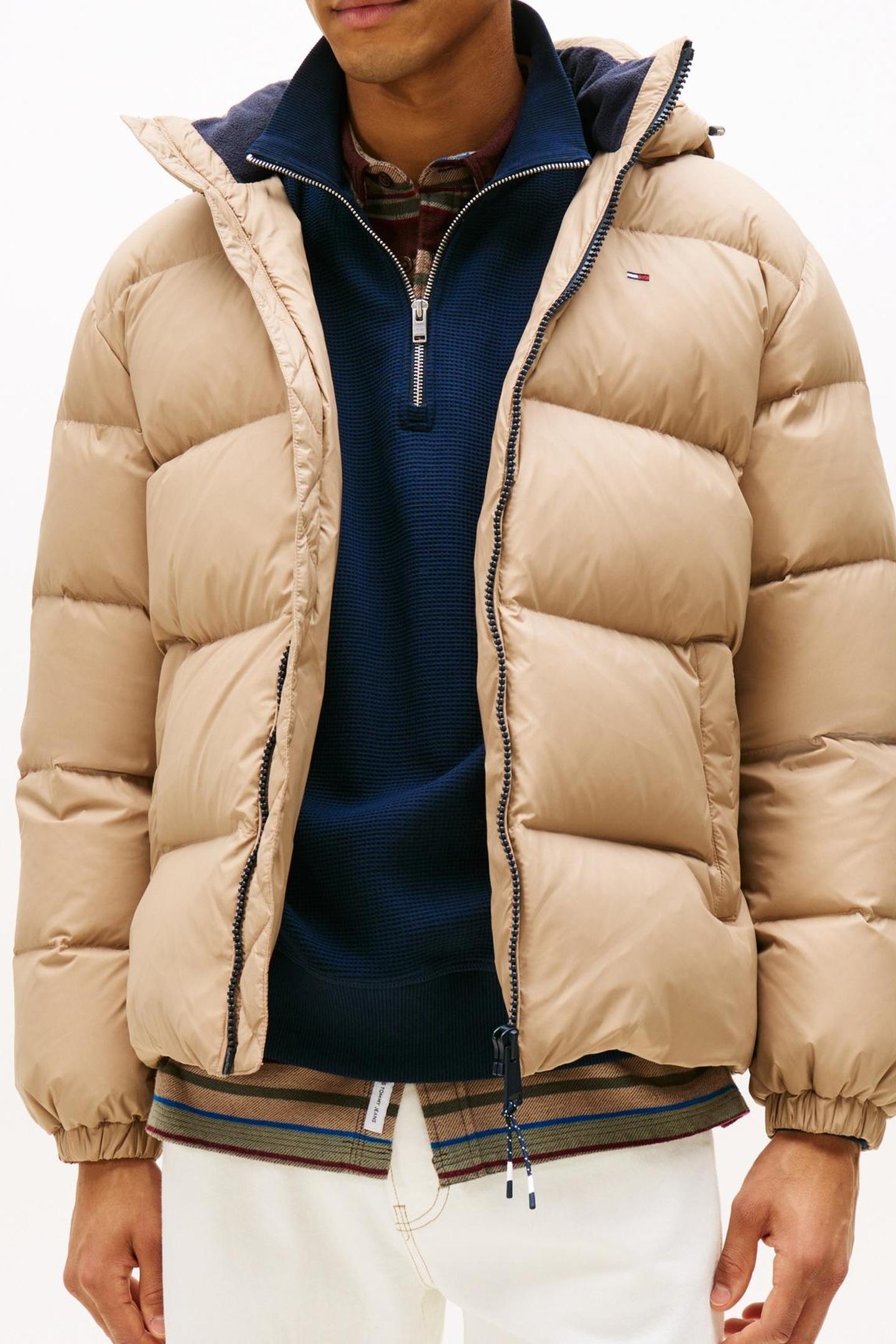 Tommy Hilfiger Tjm Essential Down Jacket Coastal Taupe Taille: XXL | Vestes d'hiver Outlet | Homme | Le Noir