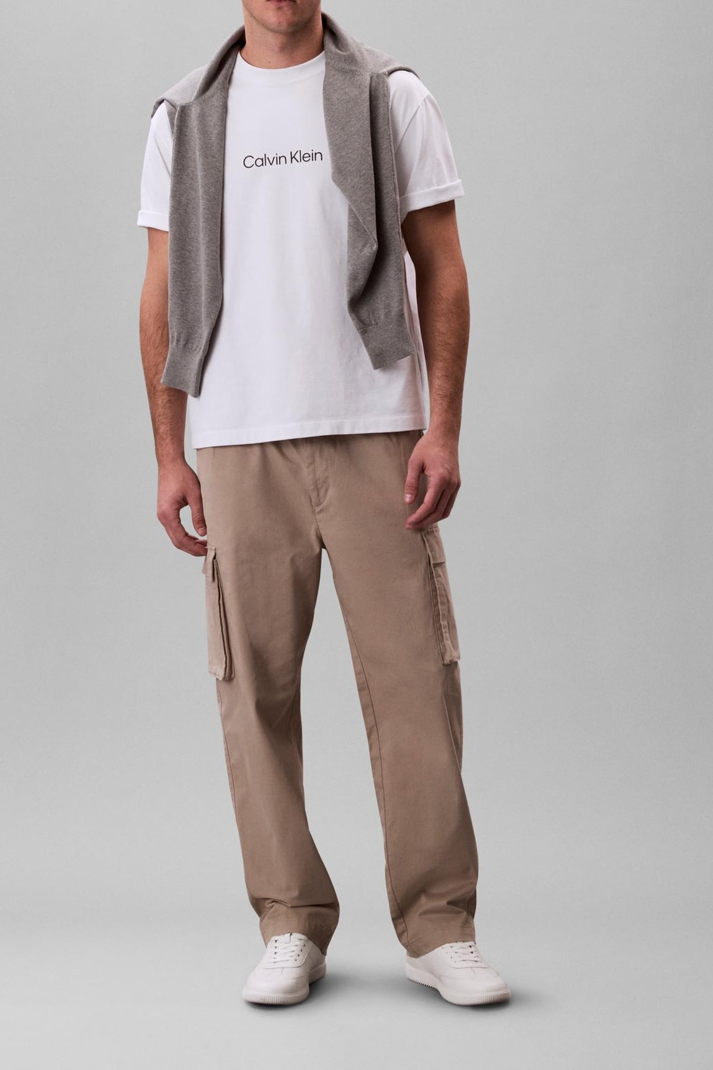 Calvin Klein Htl Relaxed Straight Comfort Vintage Khaki Talla: M | Pantalones Cargo Outlet | Hombre | Marrón