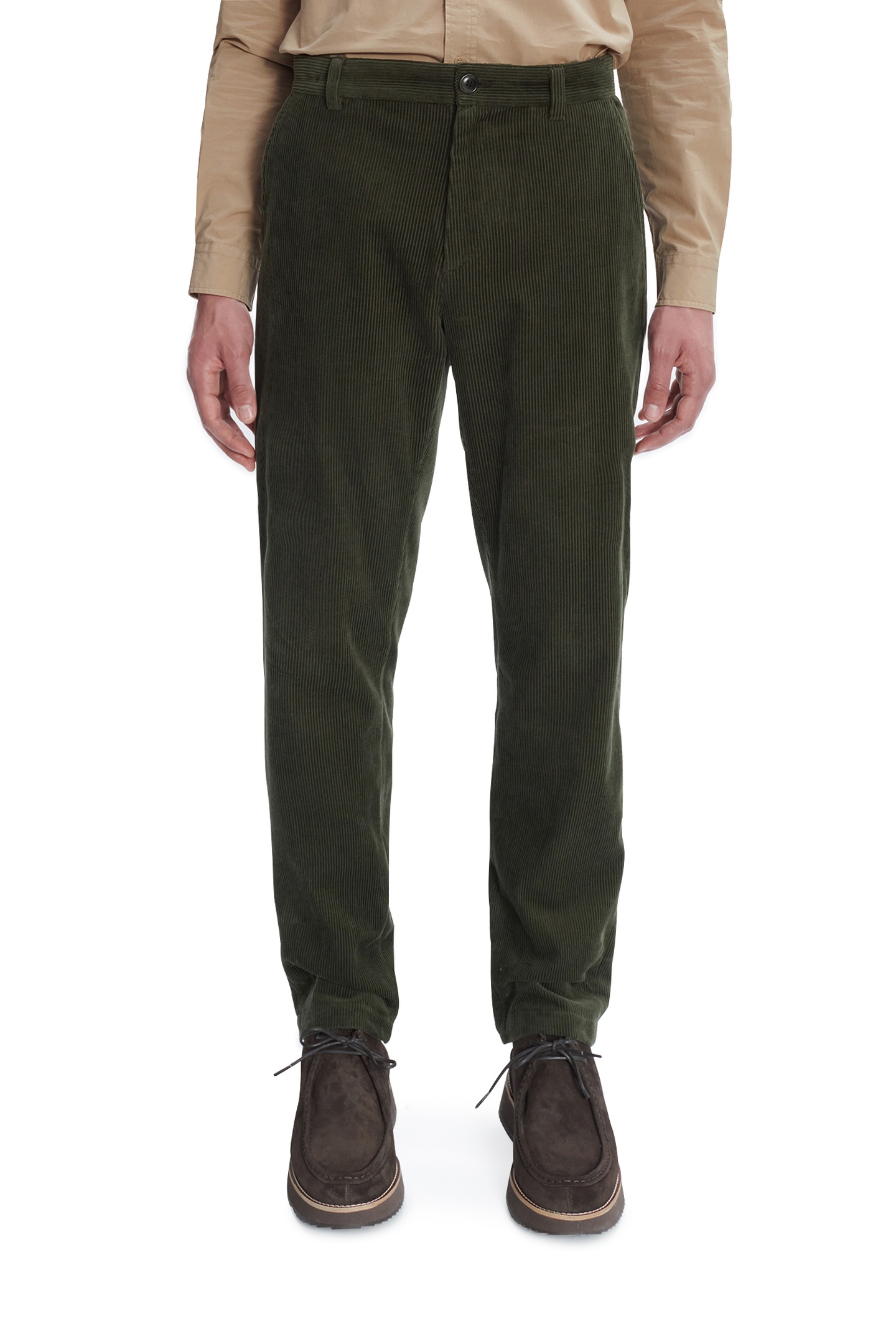 A.P.C. Unisex Trousers Constantin Military Khaki Maat: 46 | Chino's Outlet | Unisex | Bruin