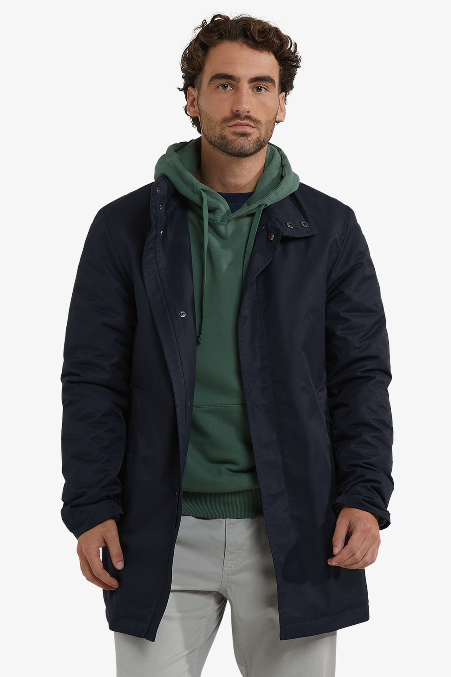 McGregor Raincoat Navy Maat: XXL | Single-Breasted Mantels Outlet | Heren | Blauw