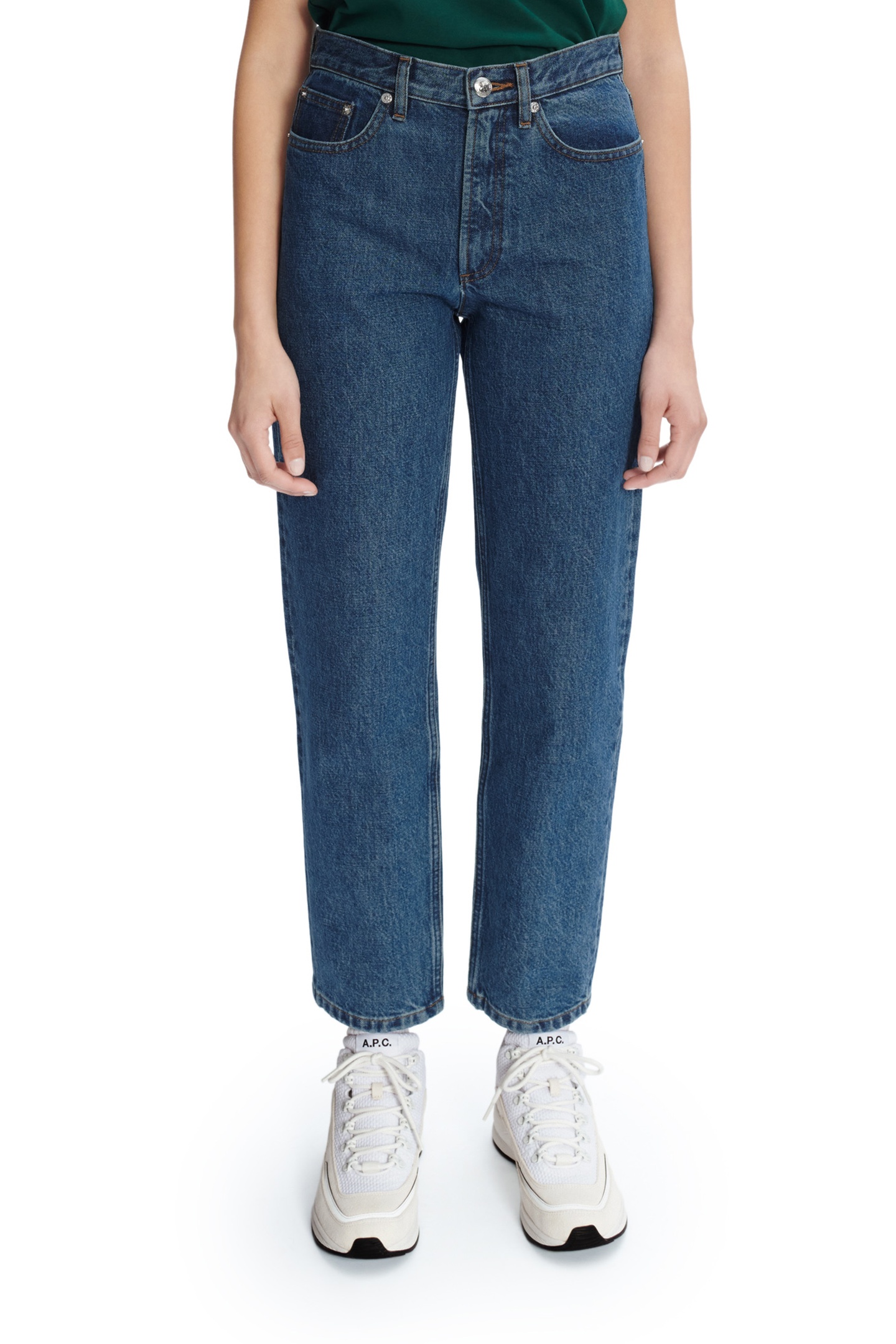 A.P.C. Jeans Martin Washed Indigo Maat: W32 | Straight Jeans Outlet | Dames | Blauw