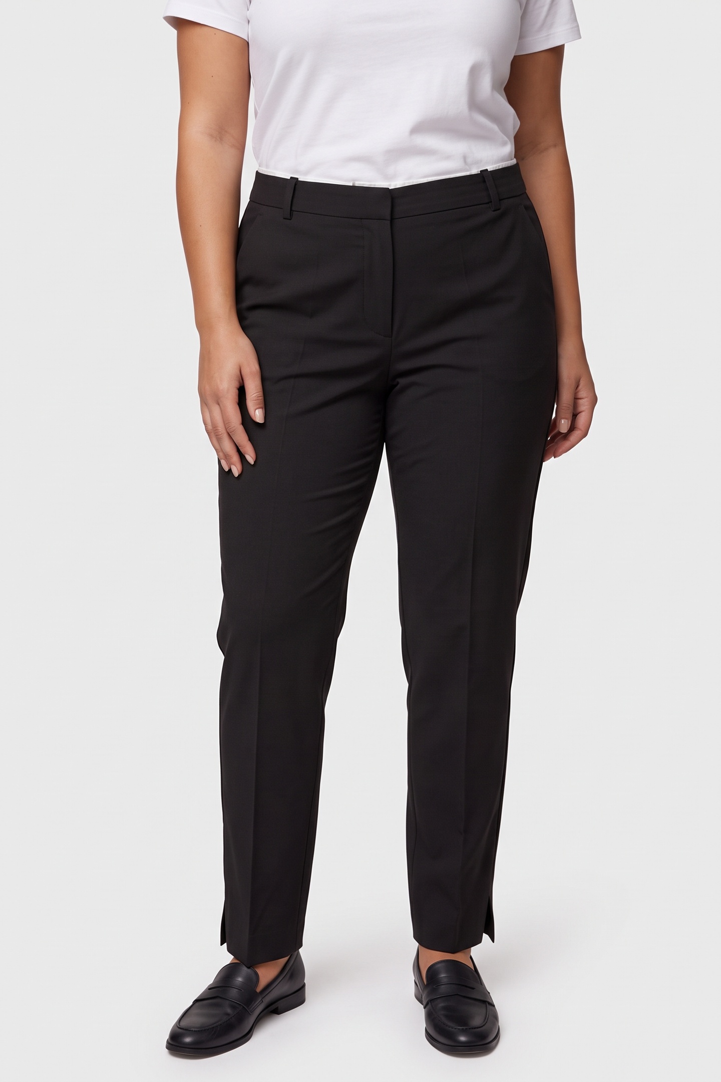 ARKET Elvina Slim Low Waist Black Maat: 38 | Pantalons Outlet | Dames | Zwart