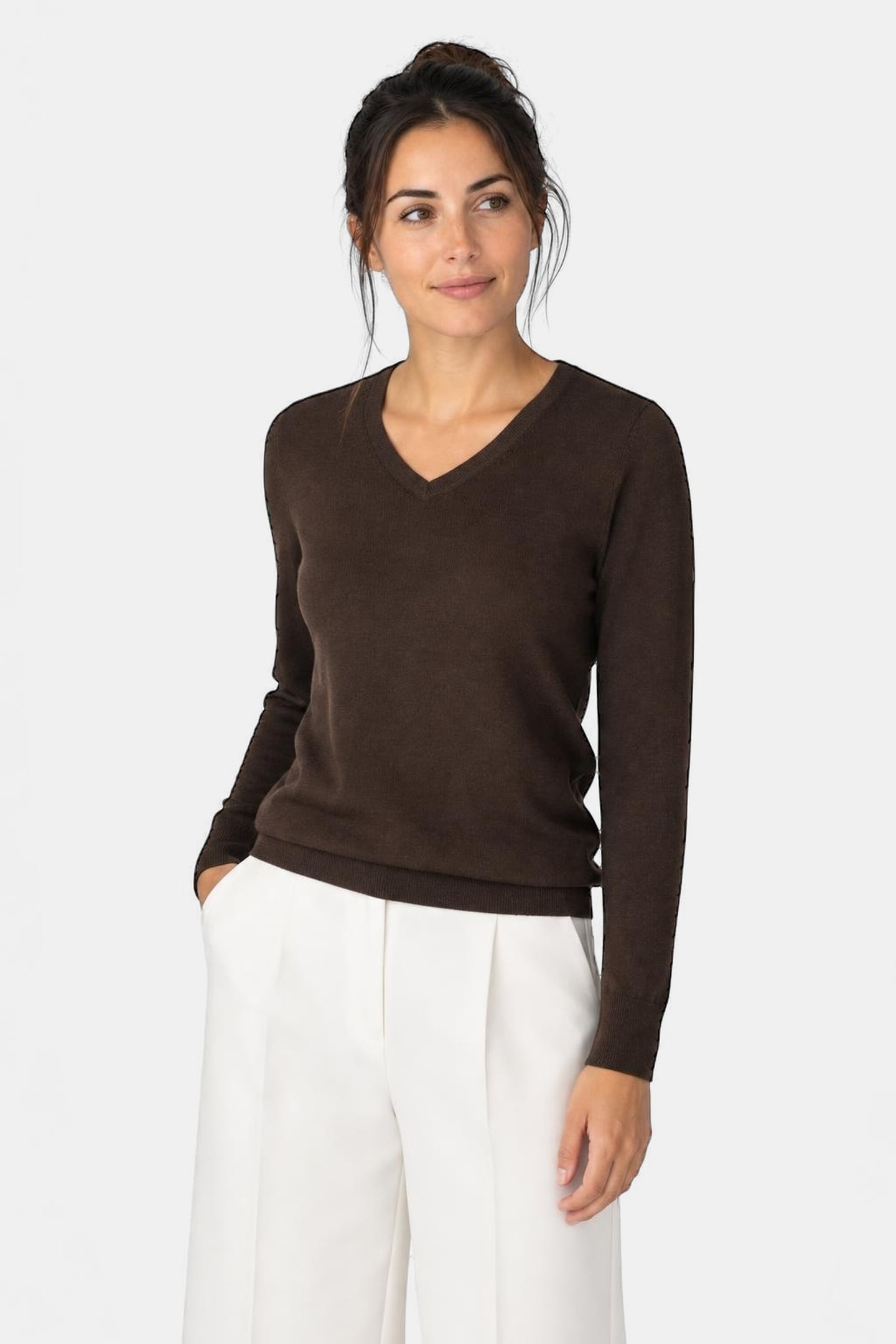 McGregor V-neck Sweater Chocolate Brown Taglia: L | Maglioni a maglia Outlet | Uomo | Marrone
