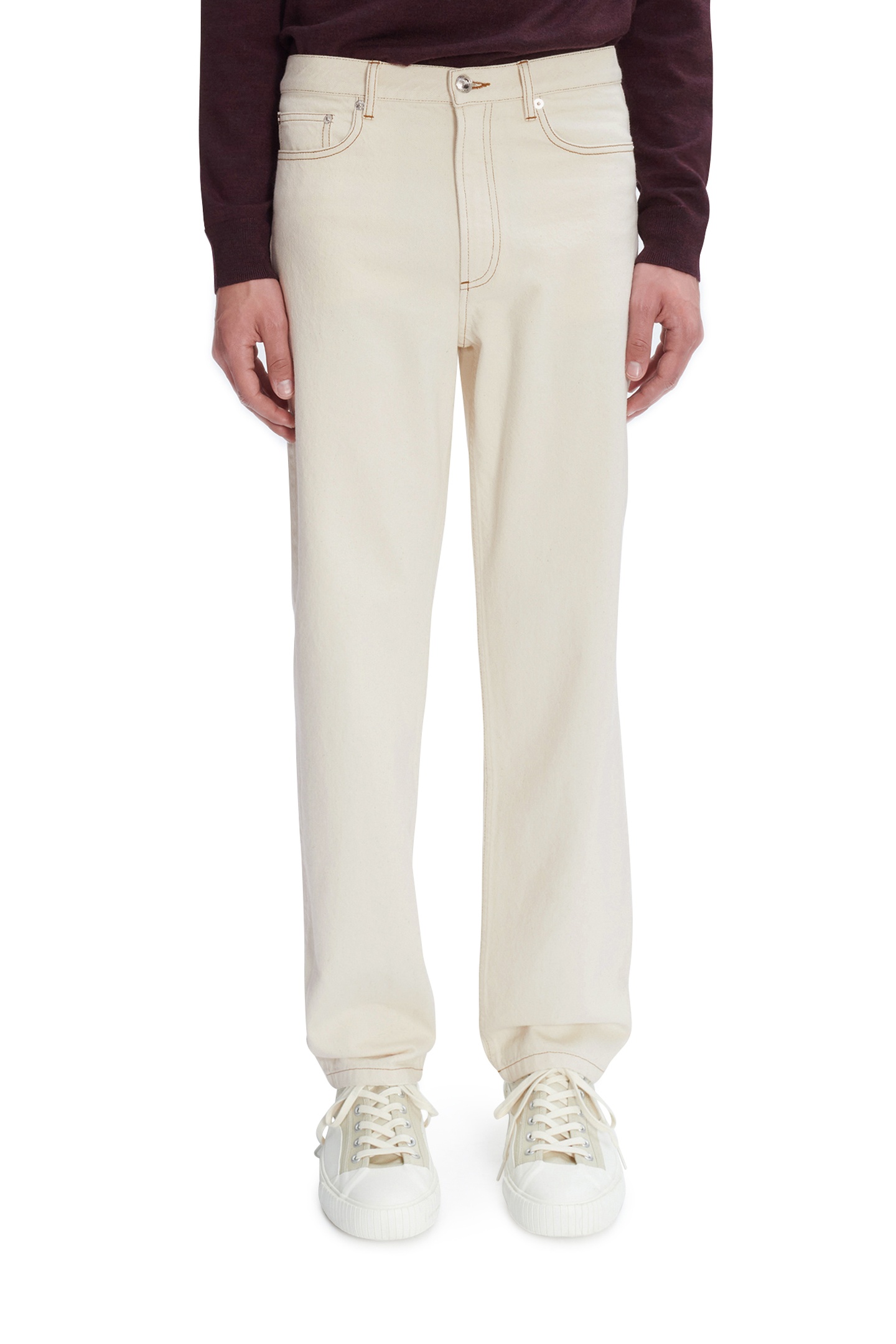 A.P.C. Unisex Jeans Martin Ecru Maat: W32 | Straight Jeans Outlet | Unisex | Ecru