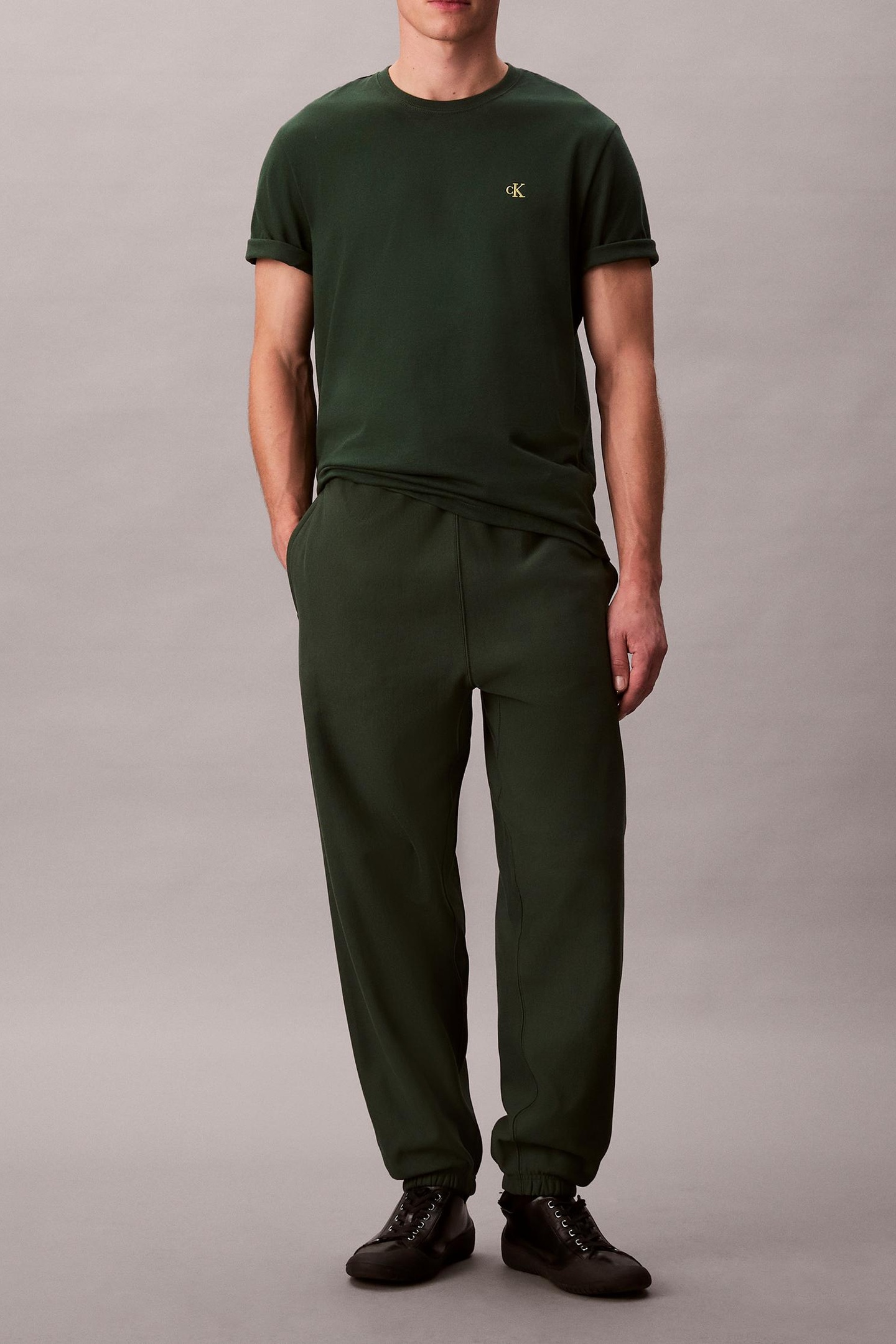 Calvin Klein Premium Terry Monogram Sycamore Taille: XL | Pantalons de survêtement Outlet | Homme