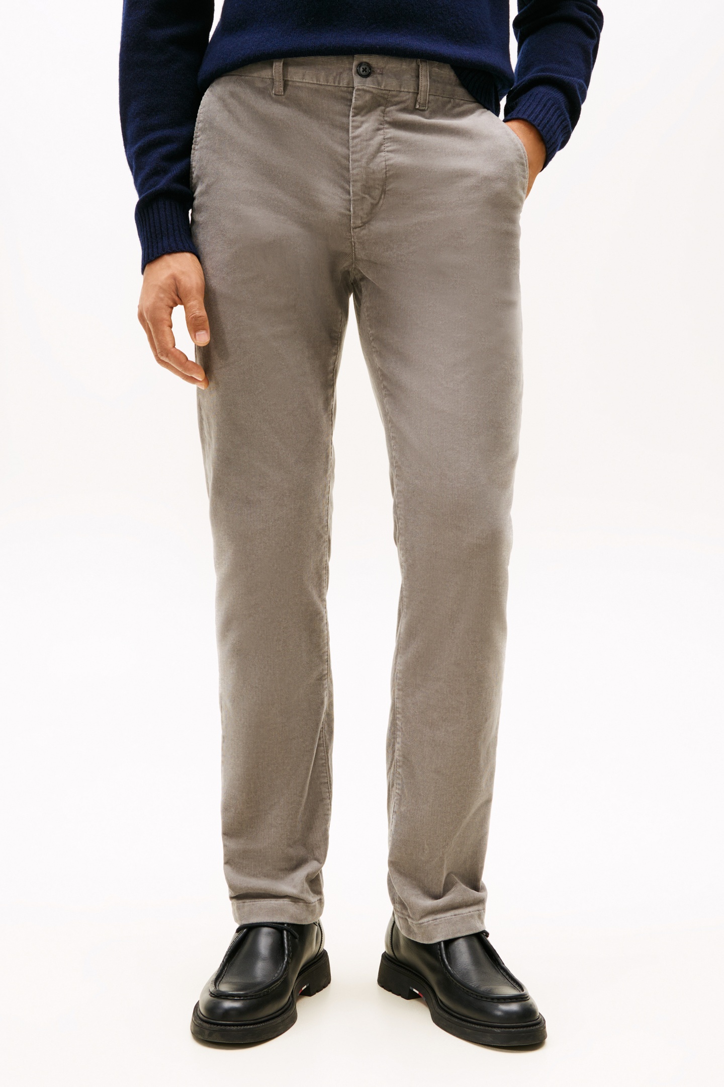 Tommy Hilfiger Denton Pd Corduroy Hydrogen Grey Taglia: W34L30 | Pantaloni chino Outlet | Uomo | Grigio