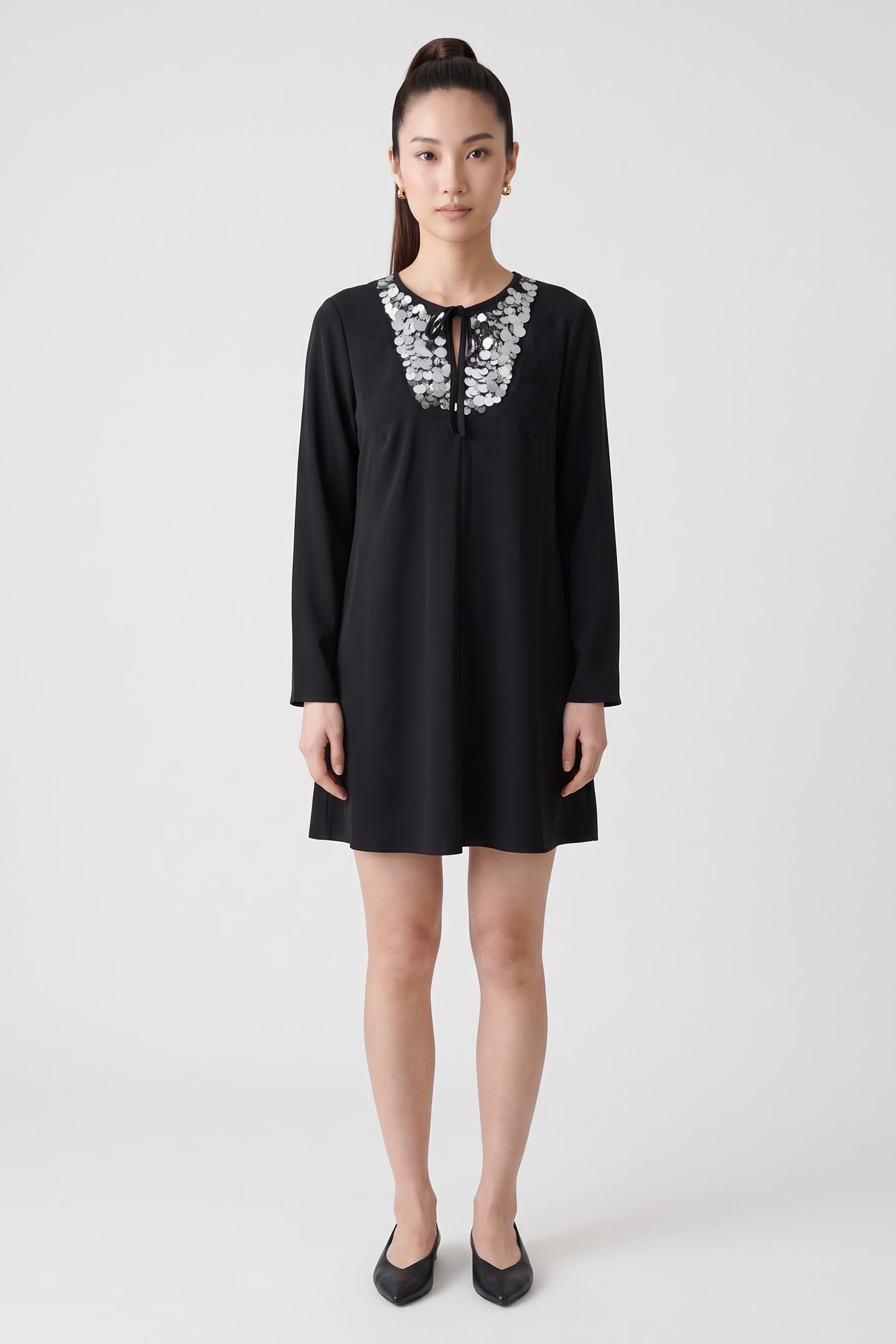 ARKET Grow Dress Black Maat: 32 | Mini Jurken Outlet | Dames | Zwart
