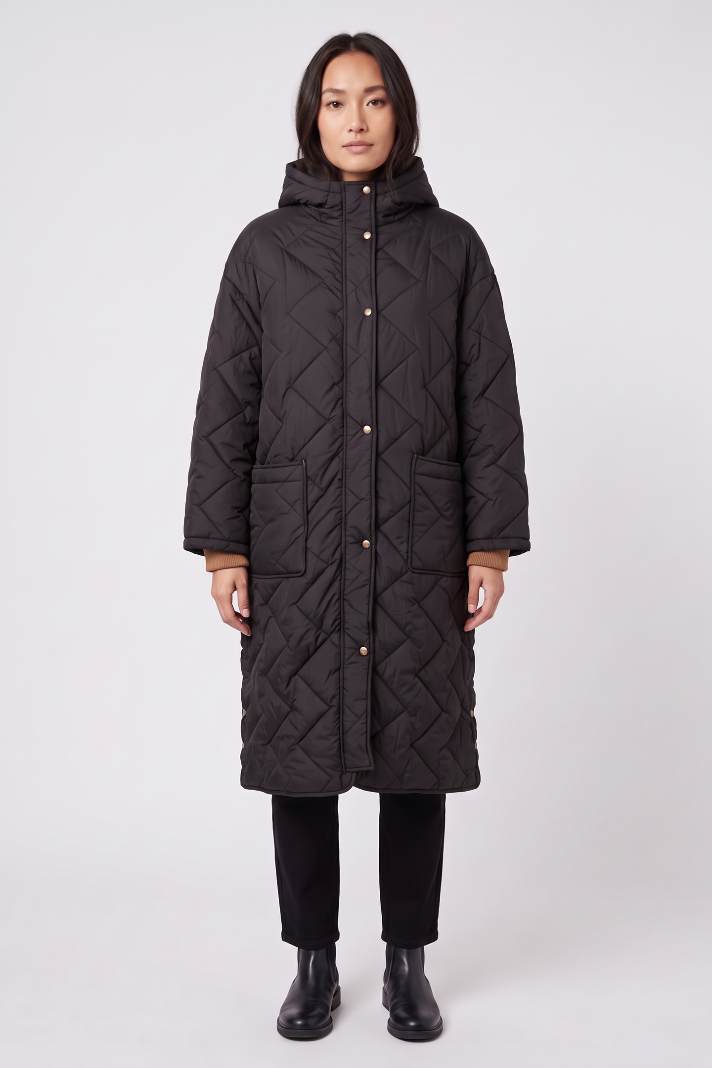 White Stuff Sloane Padded Coat Pure Black Maat: 24 | Winterjassen Outlet | Dames | Zwart