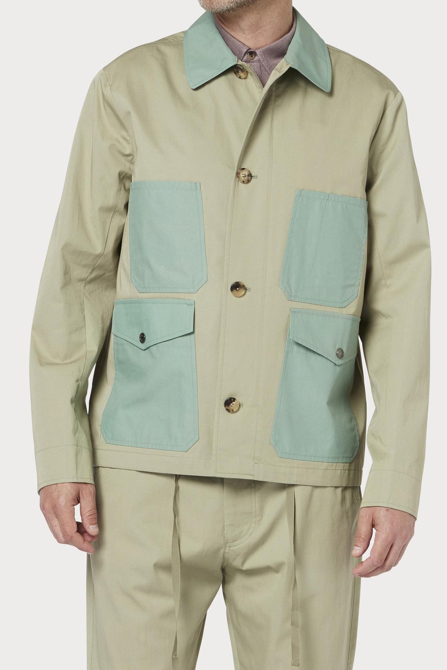 Paul Smith Mens Multi Pkt Jacket Lt Greyish Green Maat: S | Lichte Jassen Outlet | Heren | Beige