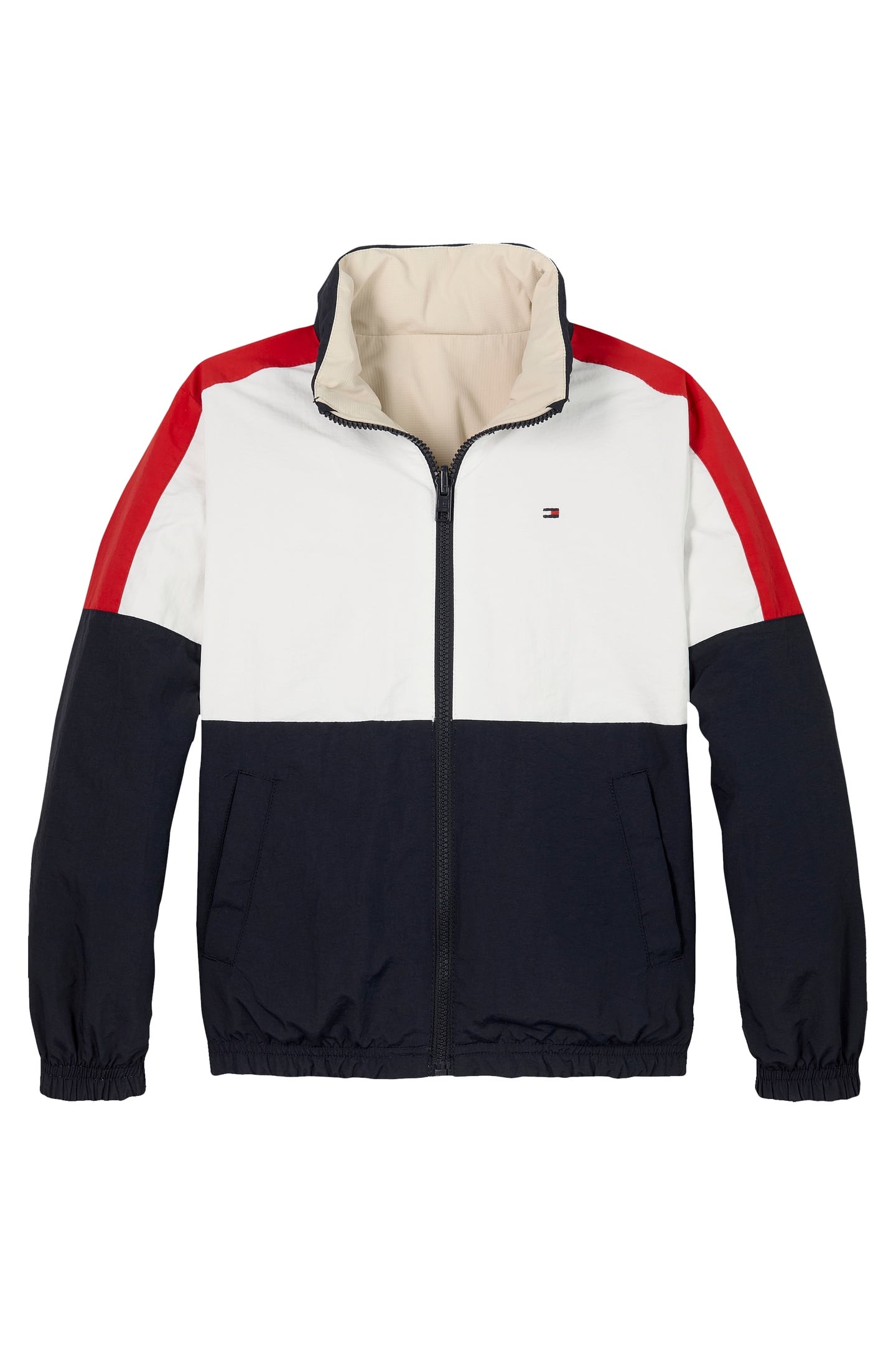 Tommy Hilfiger Boys Colourblock Reversible Classic Beige Rev Colourblock Taglia: 16Y | Giacche Outlet | kids | Marrone