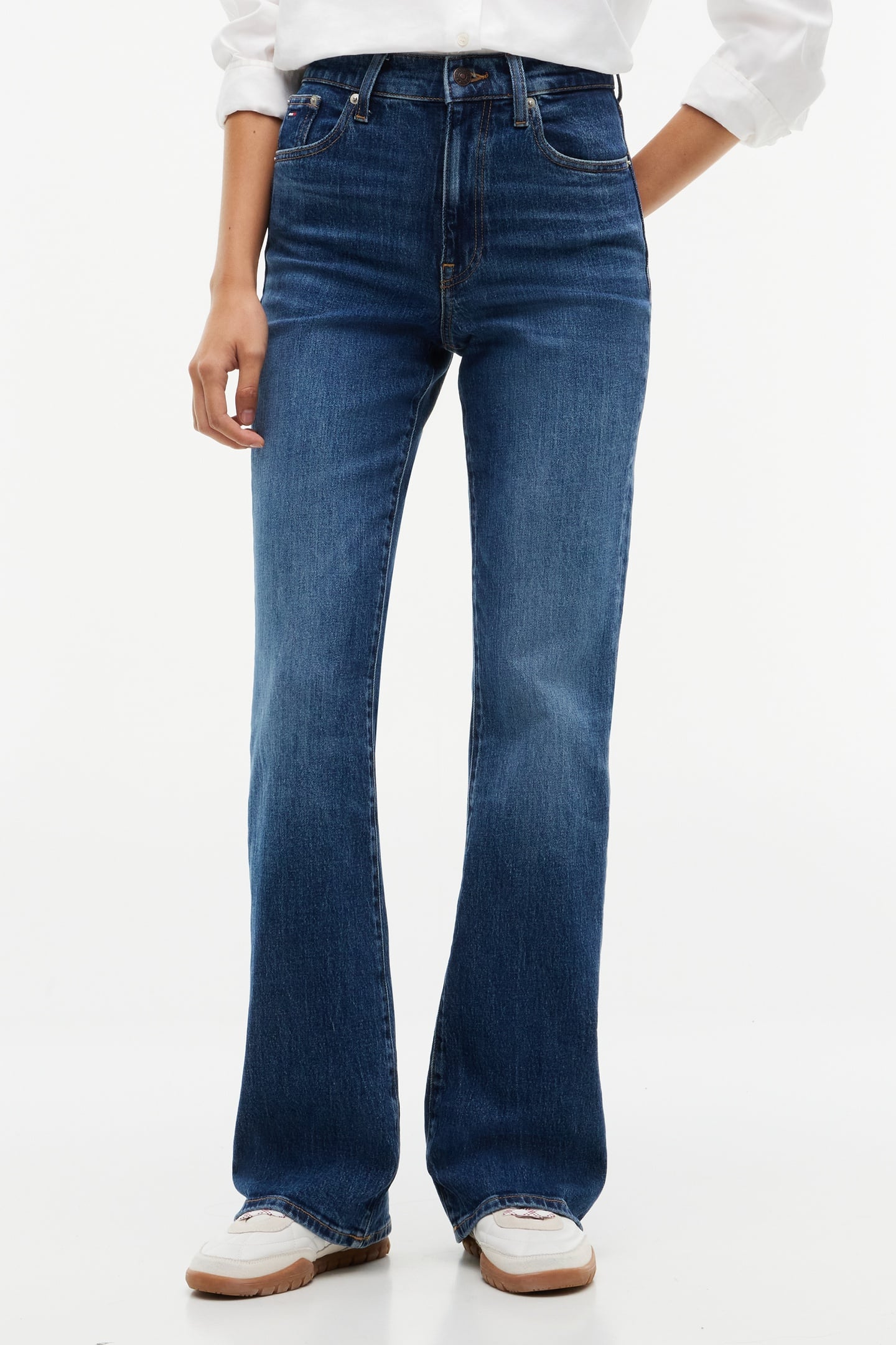 Tommy Hilfiger Sylvia High Rise Bootcut Denim Dark Größe: W26L32 | Ausgestellte Hosen Outlet | Damen | Blau