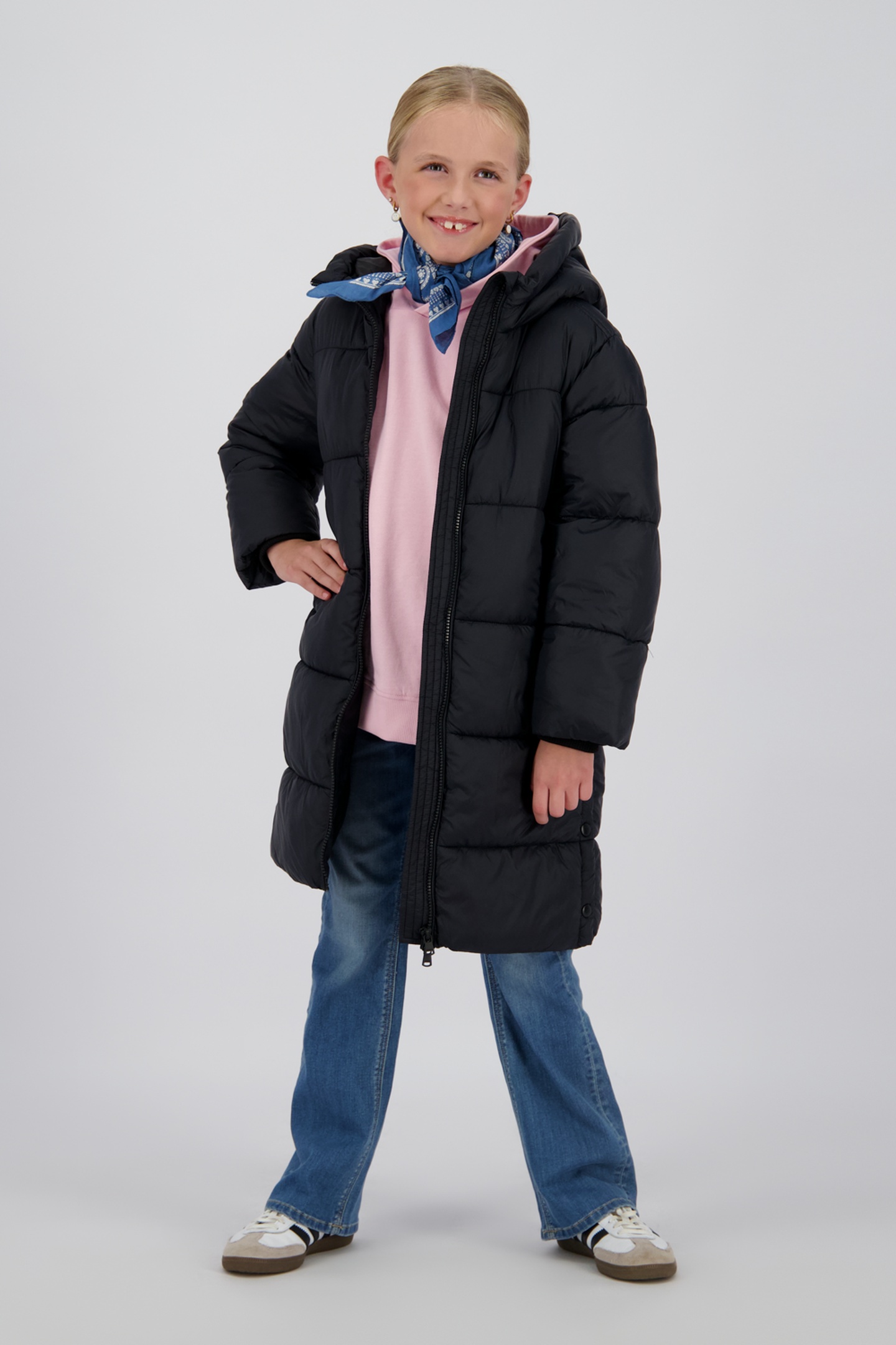 Vingino Girls Terna Jacket Outdoor Deep Black Taille: 2 | Vestes Outlet | kids | Le Noir