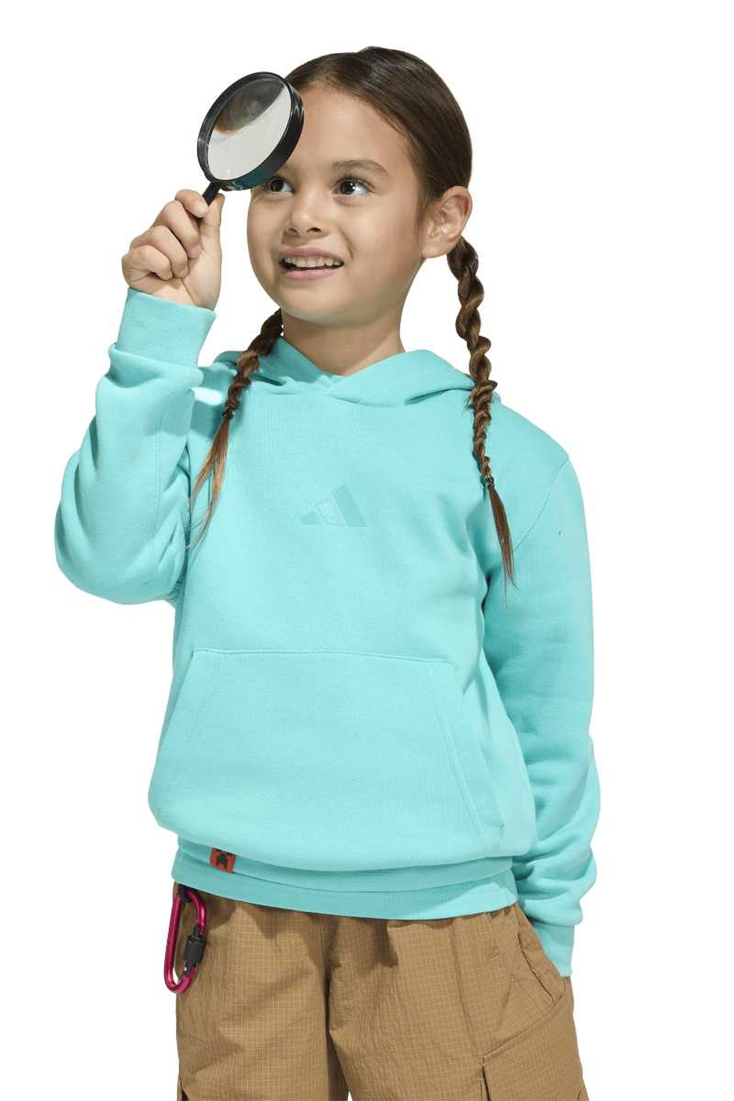 Adidas Kids K Mc Mt Hoodie Semi Mint Rush Maat: 14-15 | Sportkleding Outlet | kids | Blauw