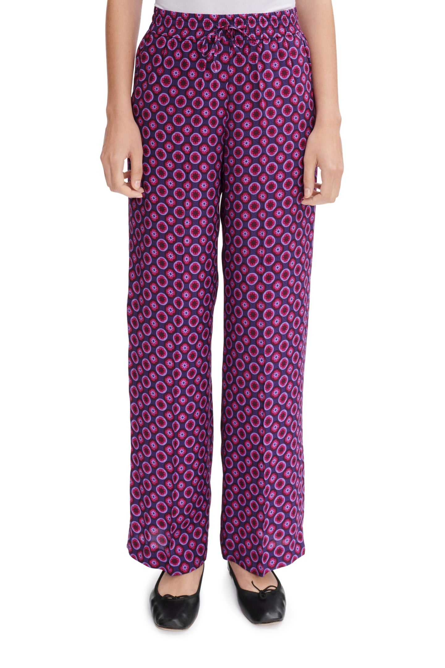A.P.C. Trousers Carlota Fuchsia Maat: 36 | Wijde Broeken Outlet | Dames | Roze