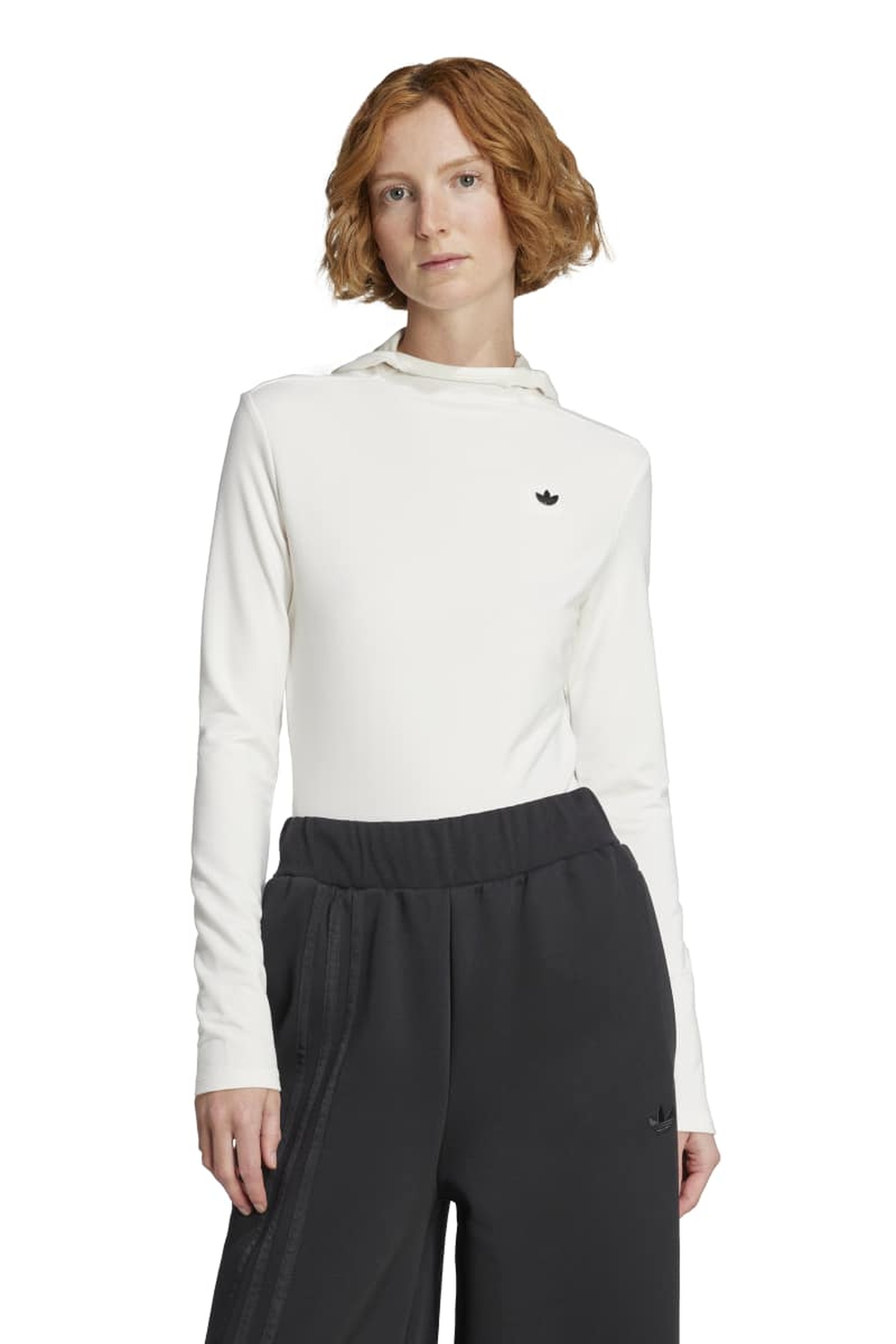 Adidas Essential Hooded Ls Cloud White Maat: L | Sweaters Outlet | Dames | Wit