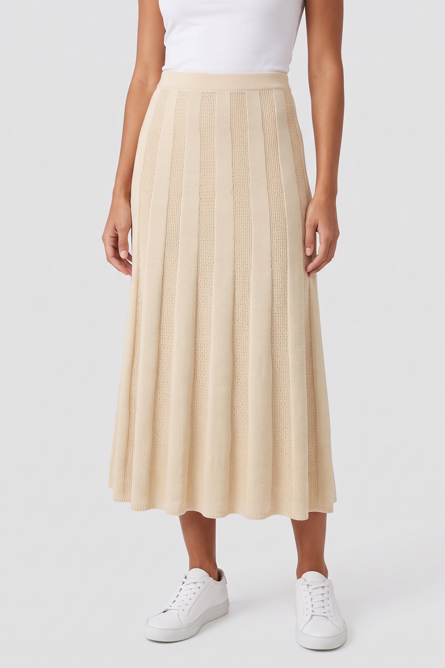 ARKET Cisse Skirt Yellow Maat: M | Midi Rokken Outlet | Dames | Geel