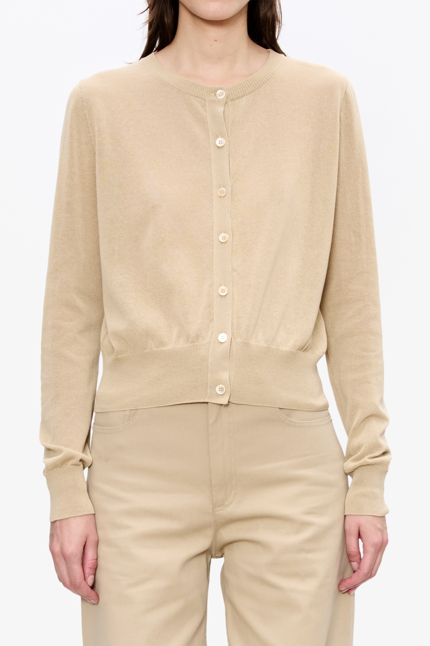 A.P.C. Cardigan Beige Maat: S | Sweaters Outlet | Dames | Beige
