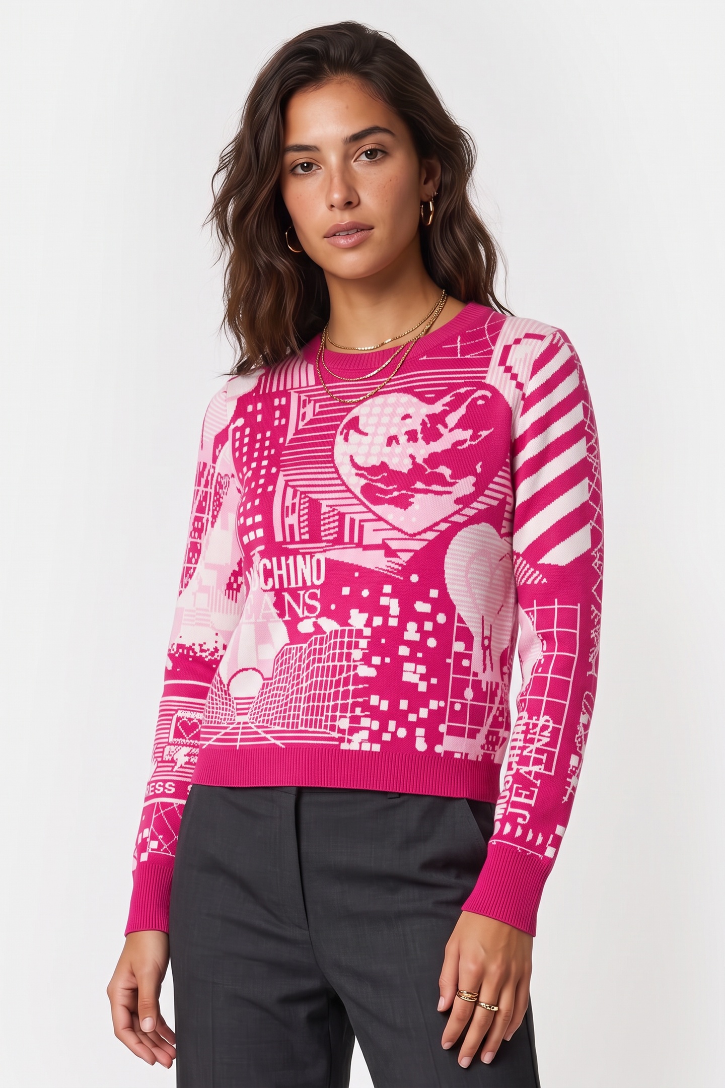 Moschino Knitwear Pink Maat: S | Sweaters Outlet | Dames | Roze